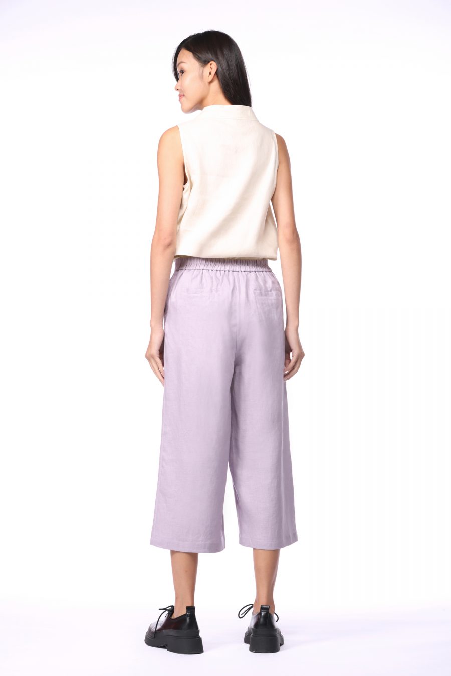 Linen Buttoned Sleeveless Blouse