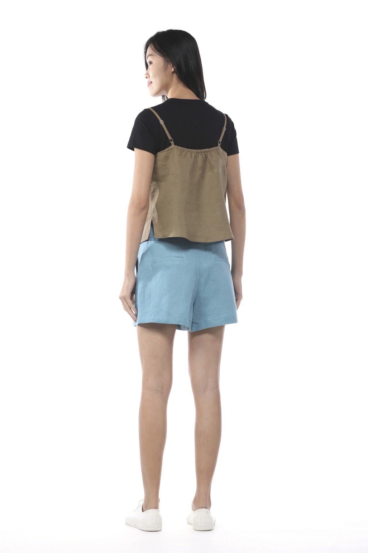 Linen Buttoned Camisole Top