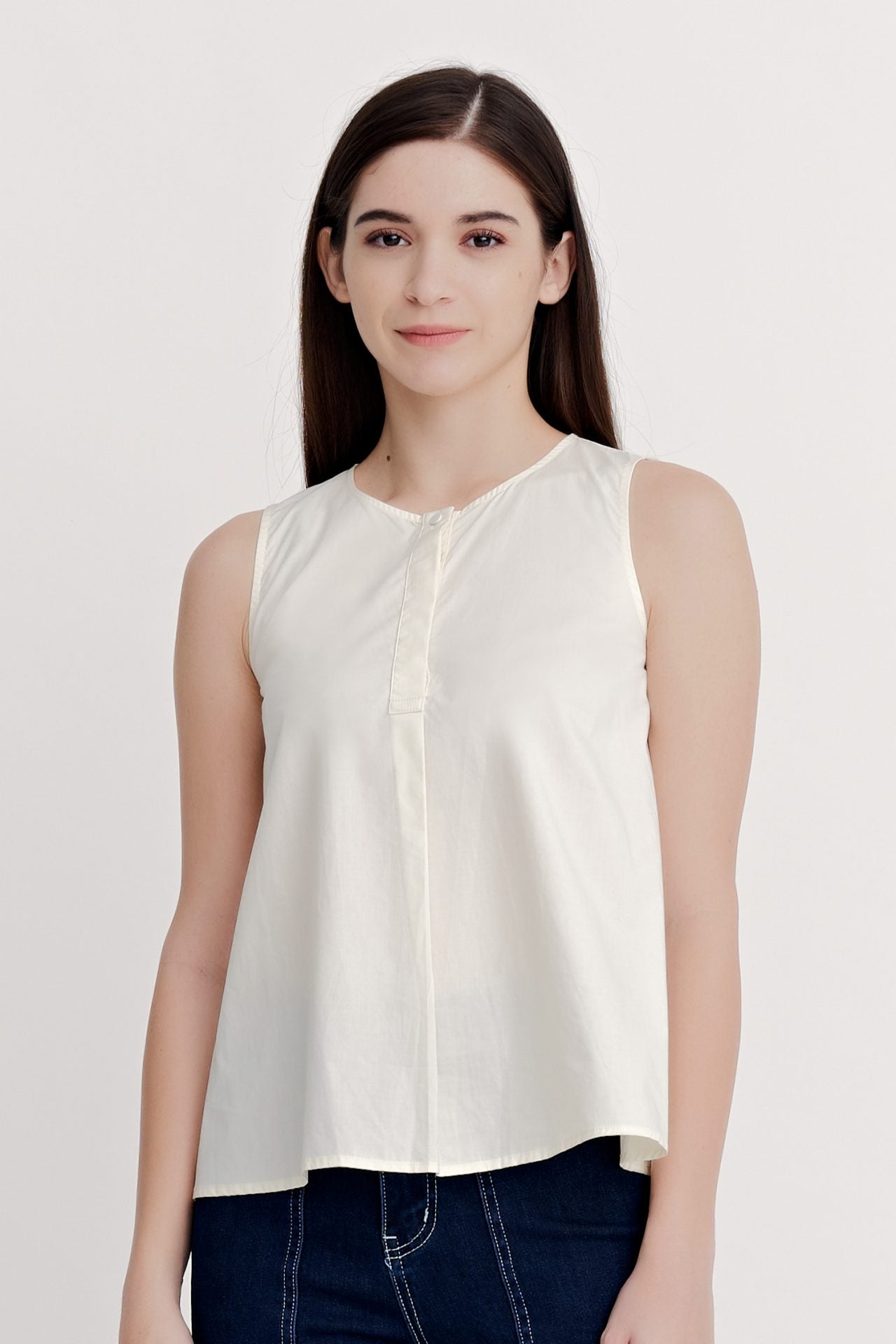 Cotton Sleeveless Blouse