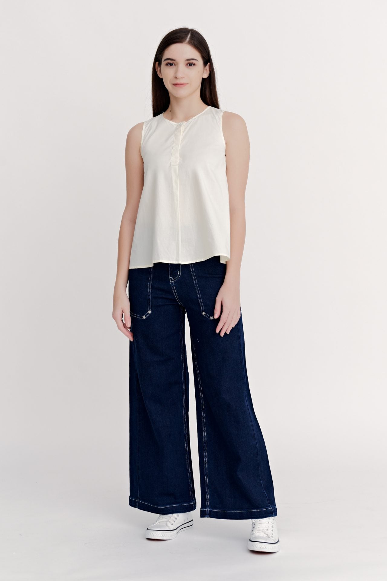 Cotton Sleeveless Blouse