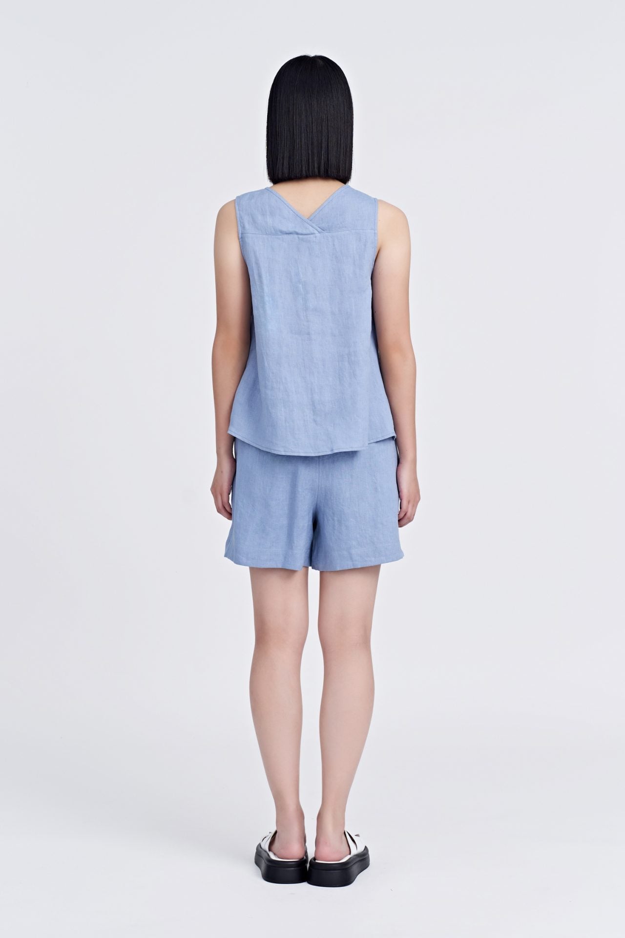 Linen Short Sleeve Top