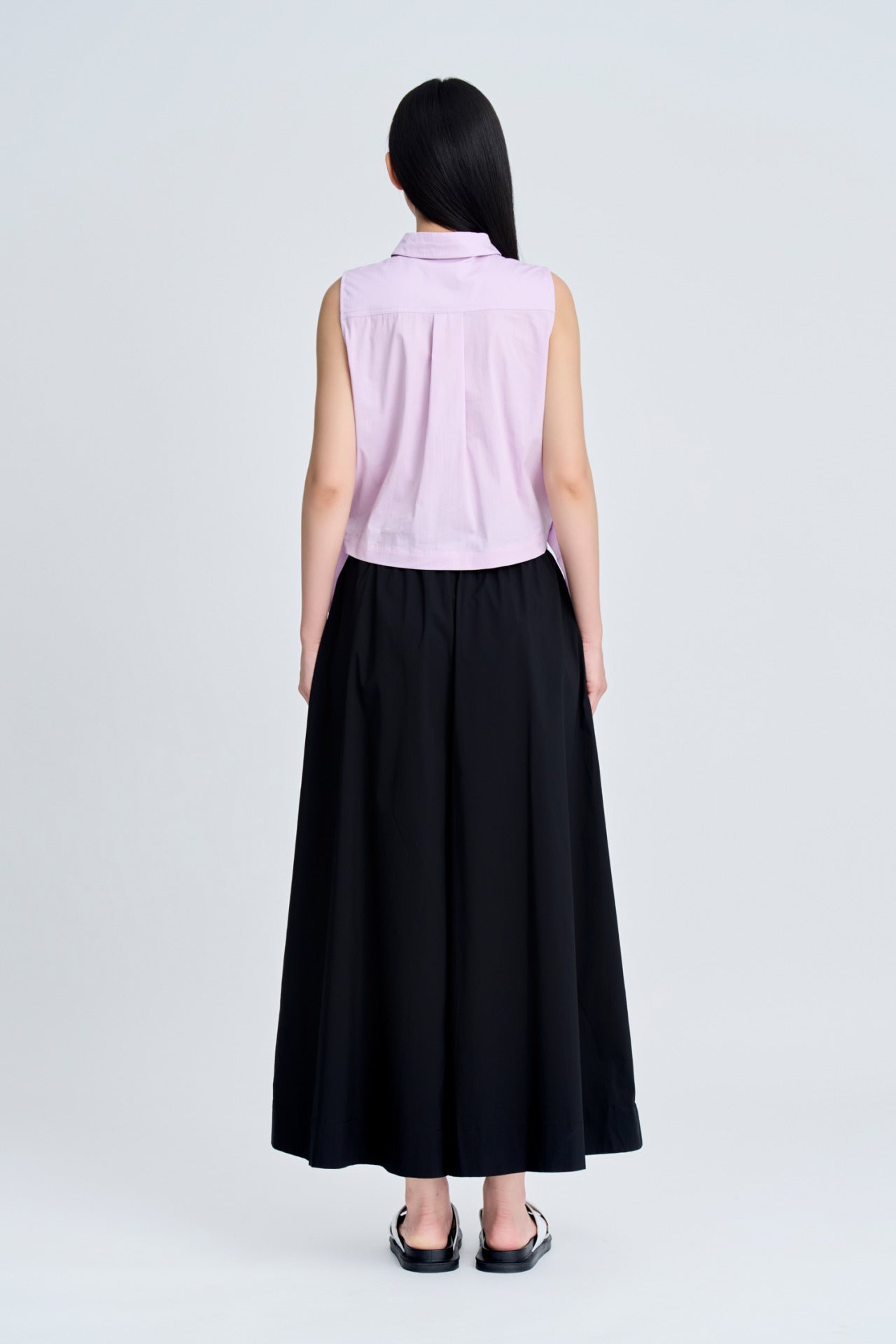 Side Tape Sleeveless Blouse