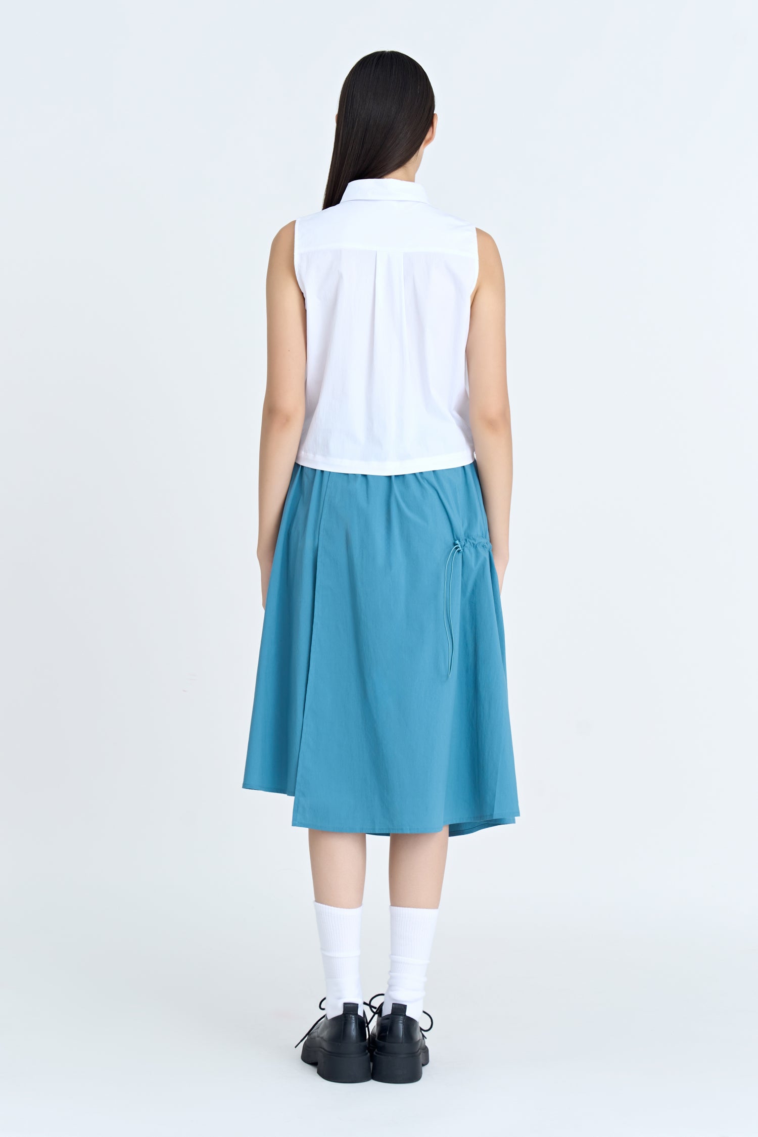 Side Tape Sleeveless Blouse
