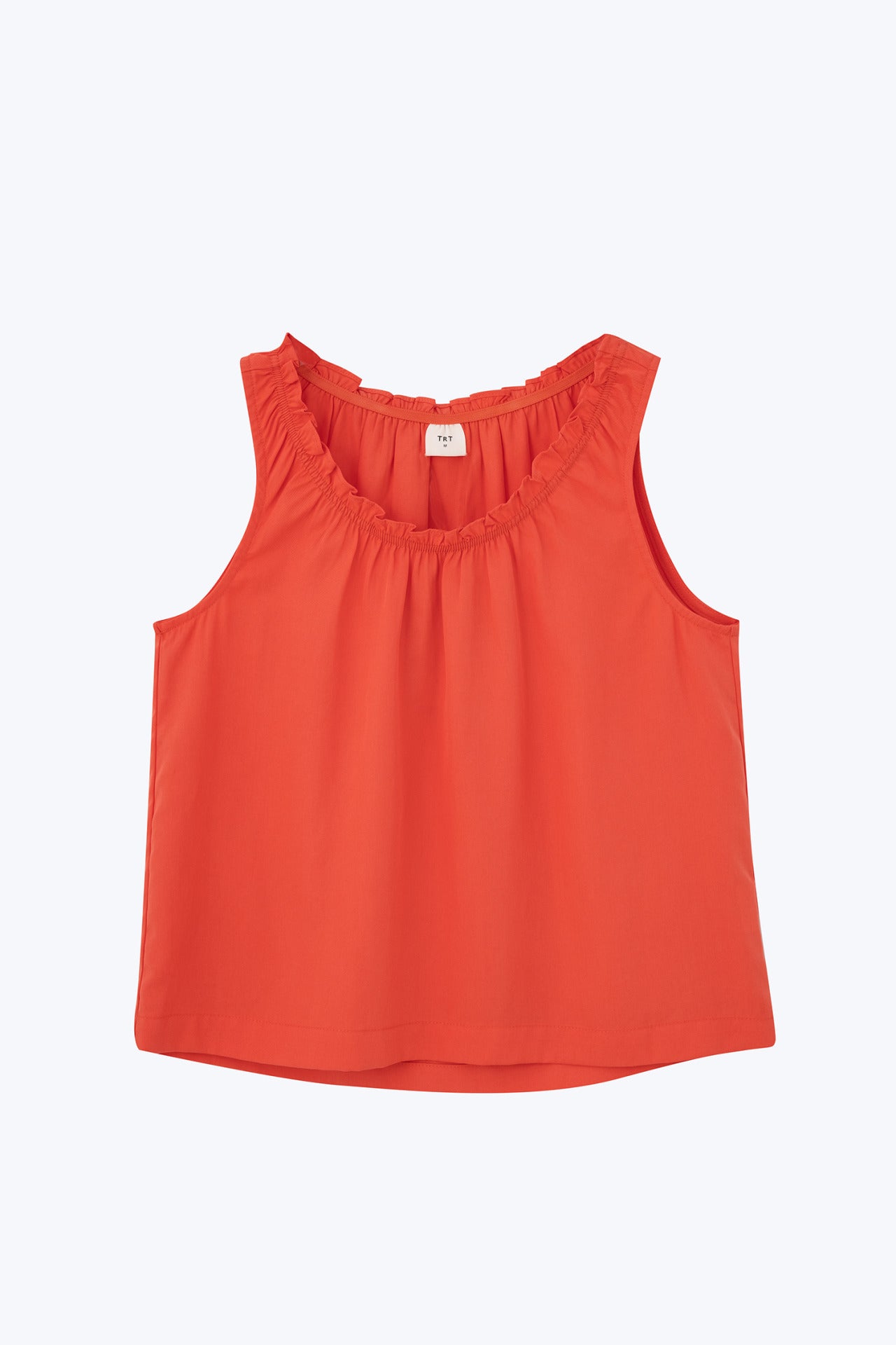 Sleeveless Frill Blouse