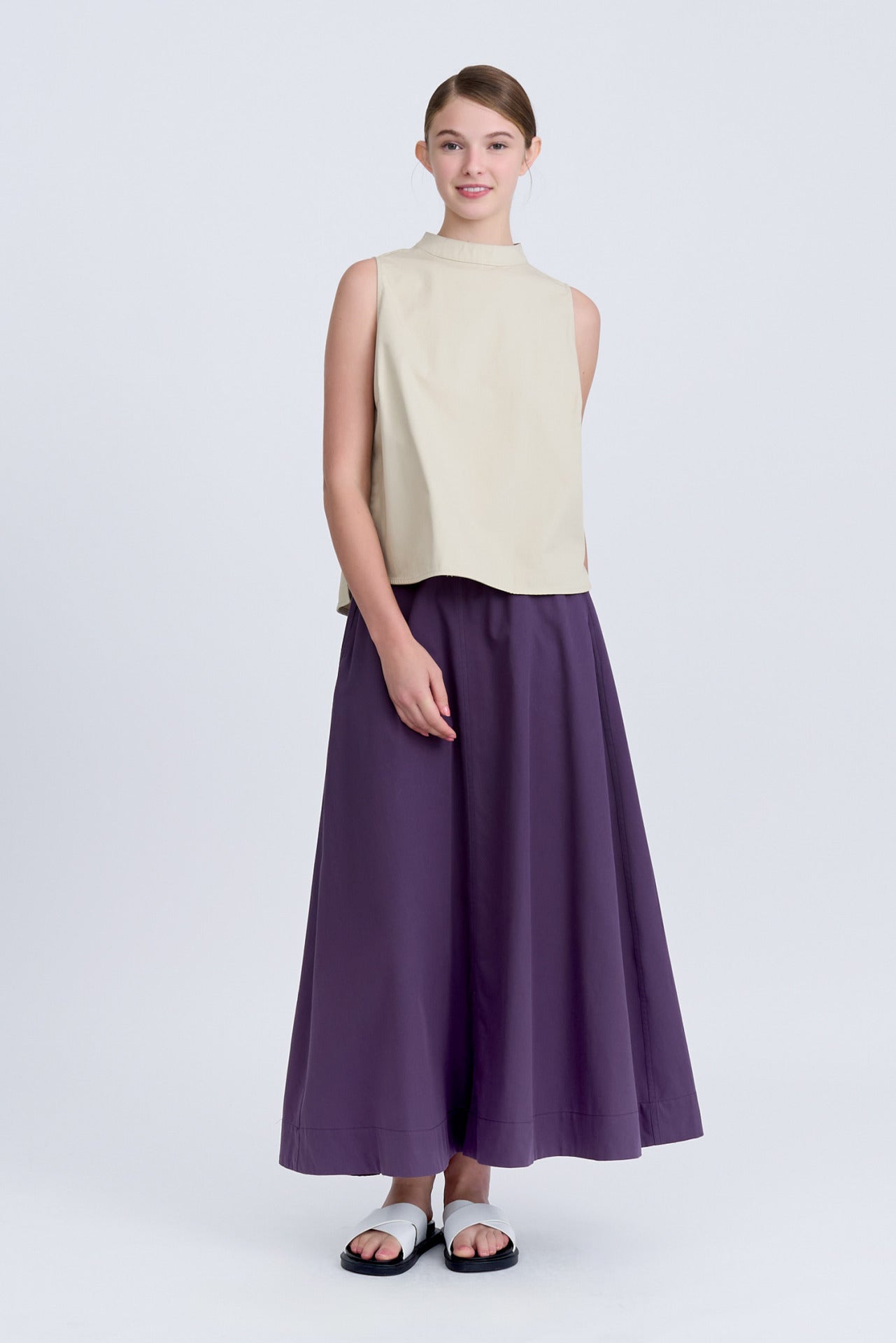 Seam Detail Circular Skirt