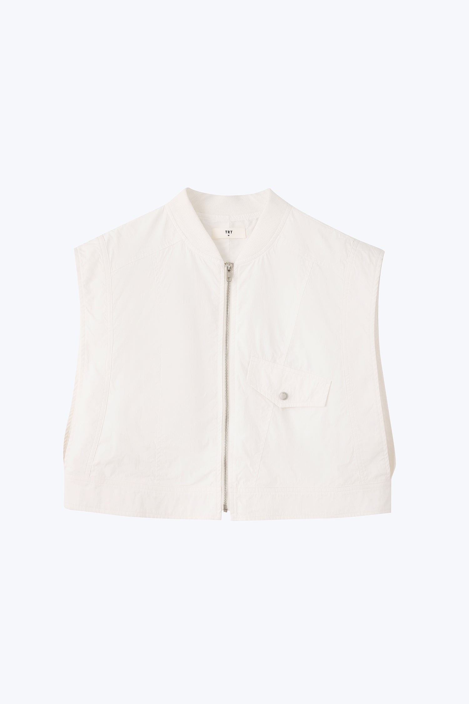 Asymmetric Cropped Jacket - Cream