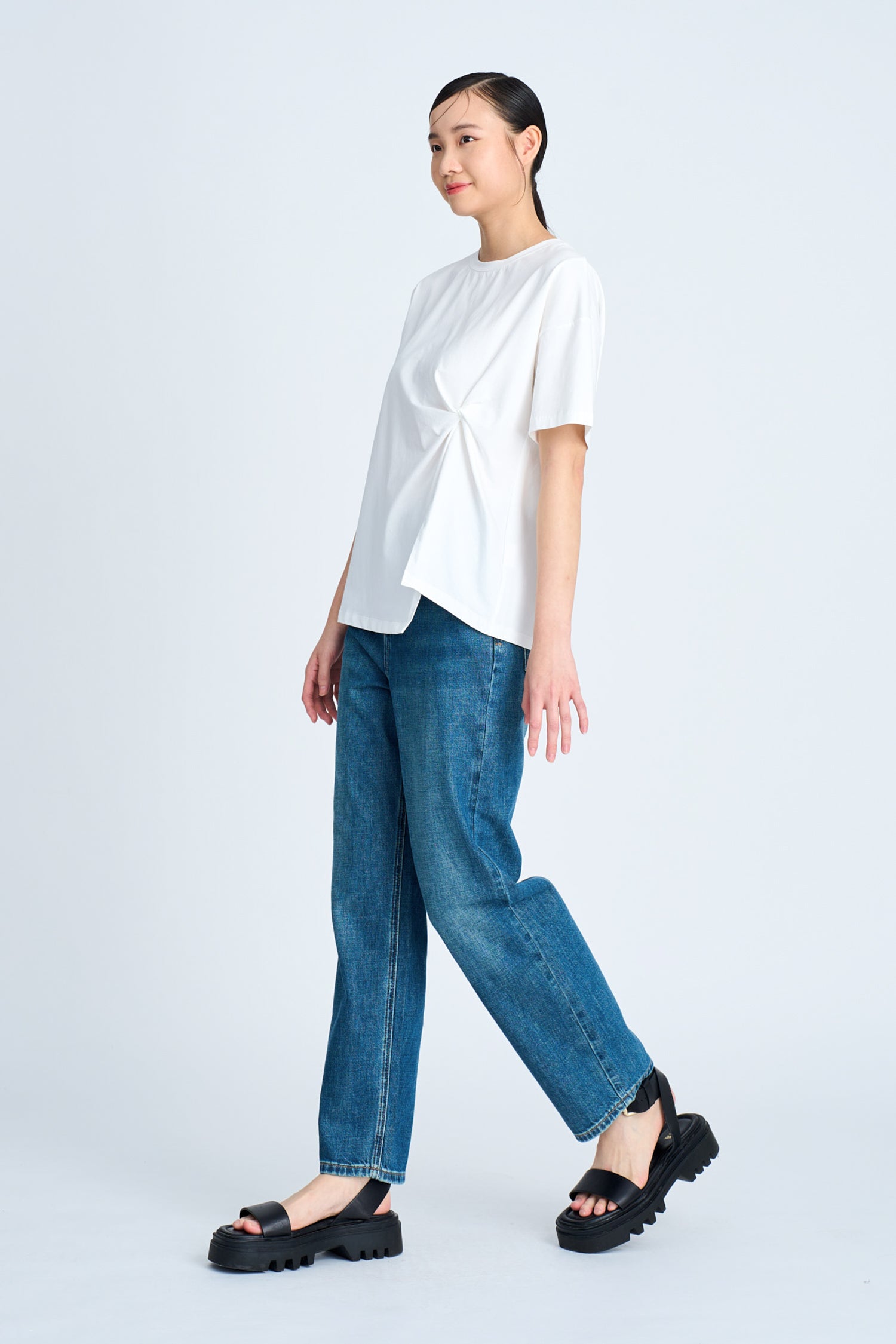 Twist Knot Tee - Cream