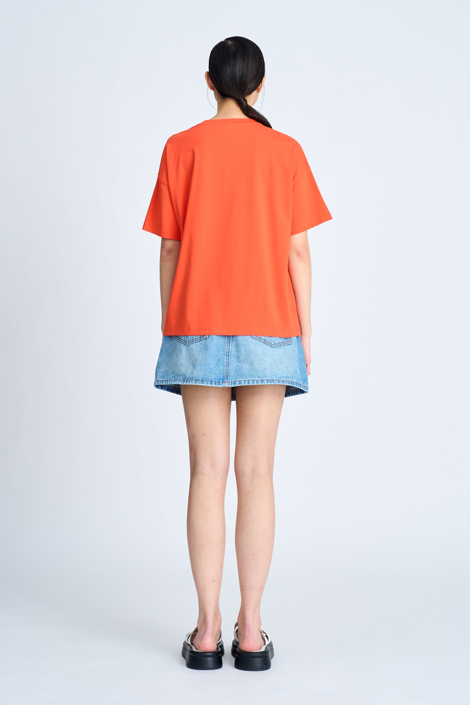 Twist Knot Tee - Vermillion