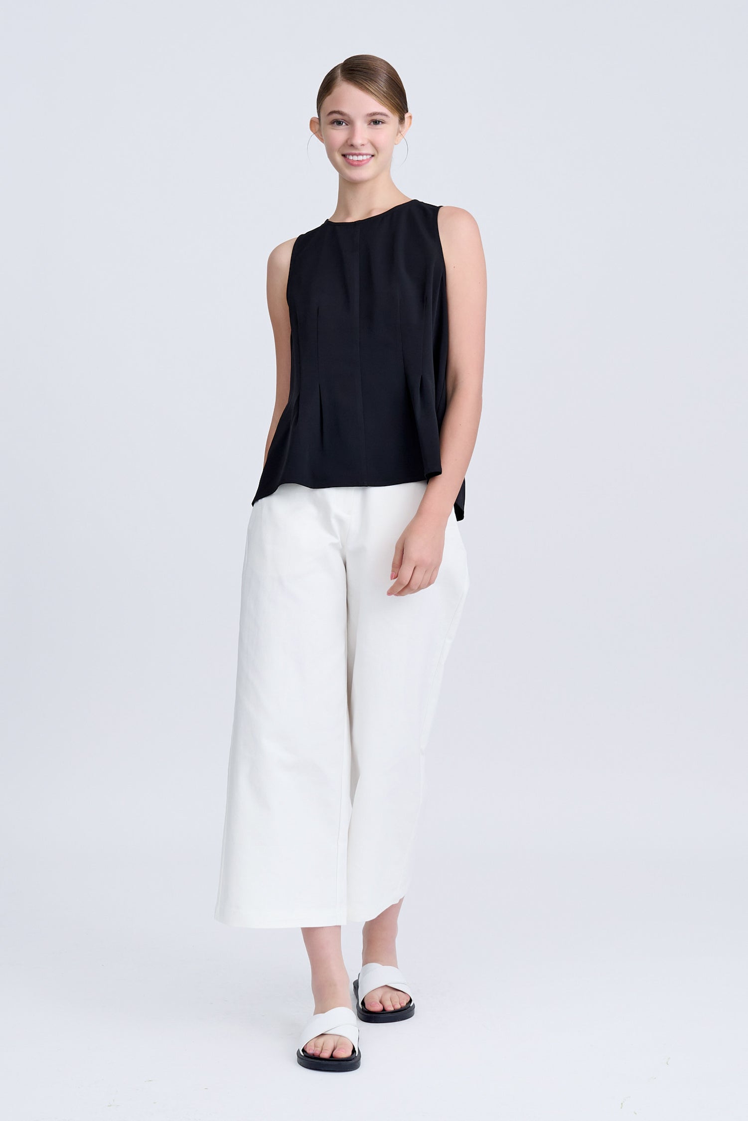Pleated Blouse - Black