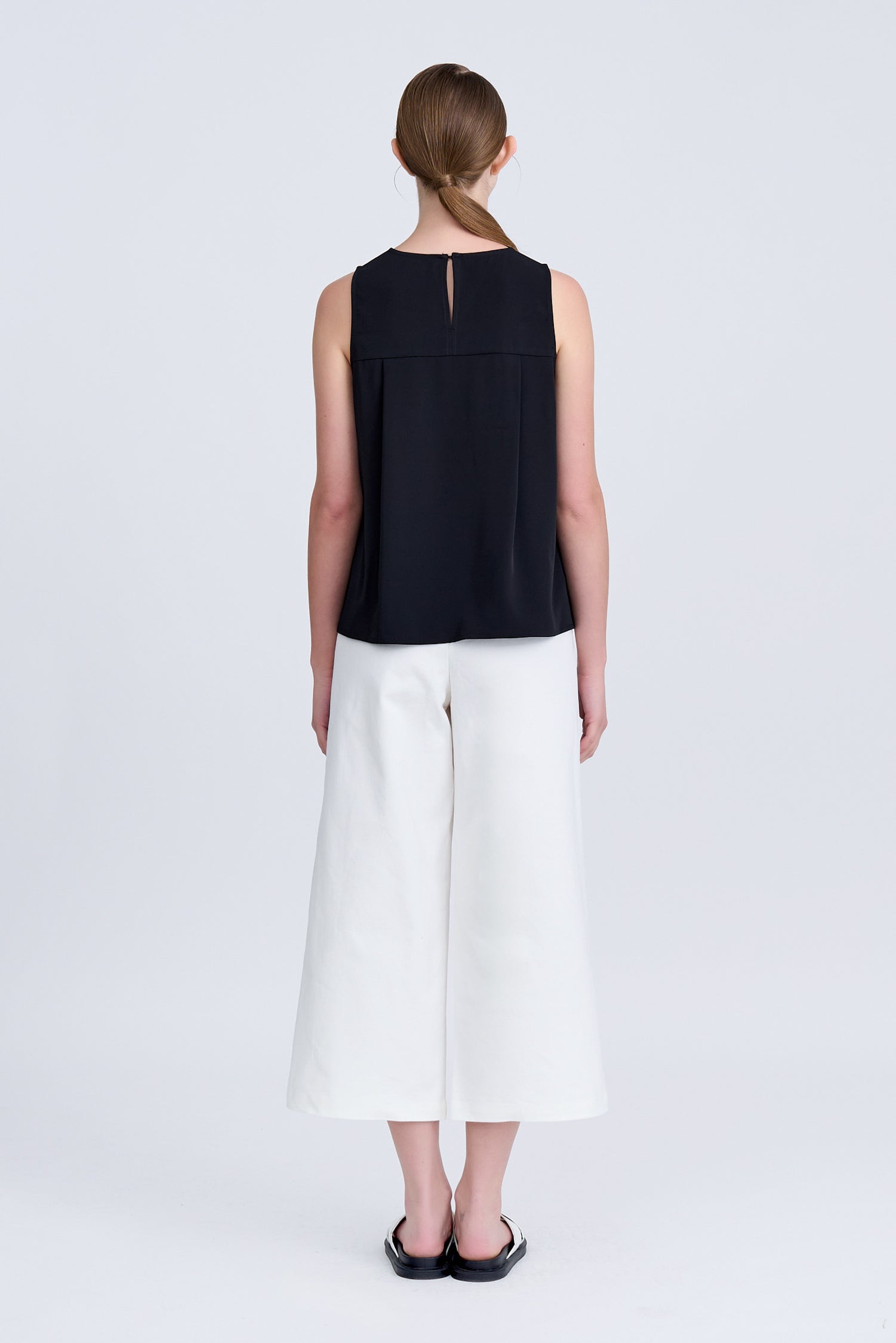 Pleated Blouse - Black