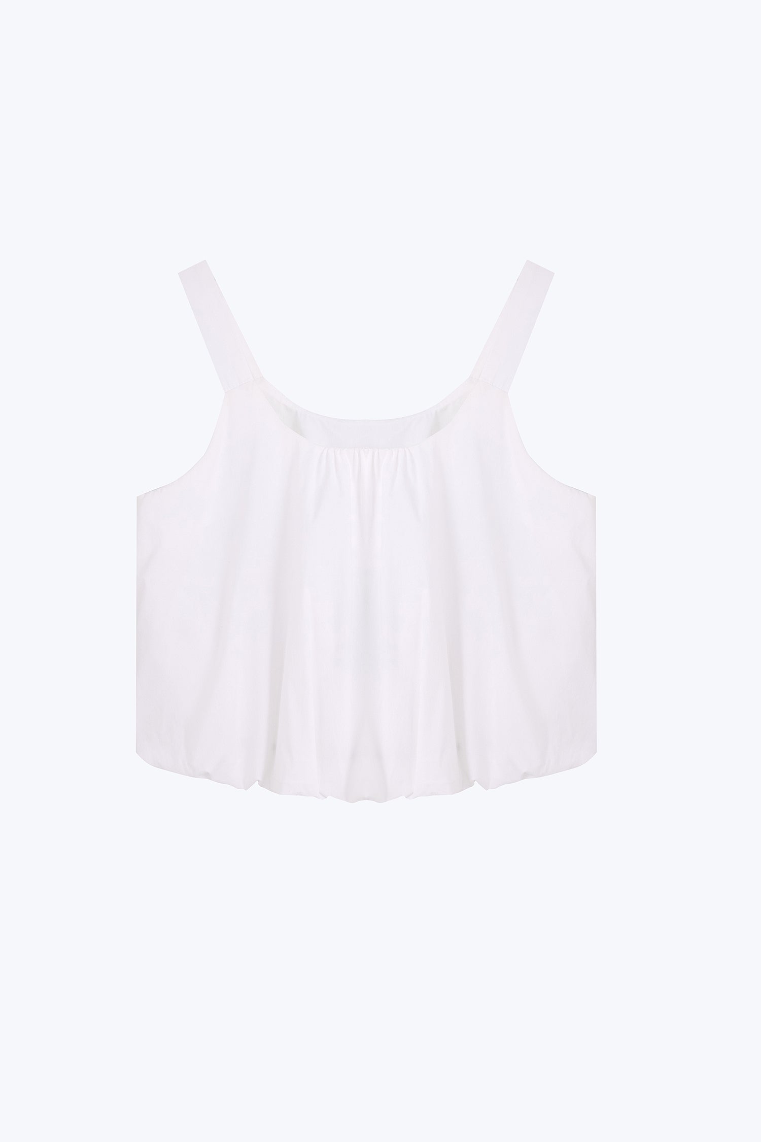 Sleeveless Bubble Top - Cream
