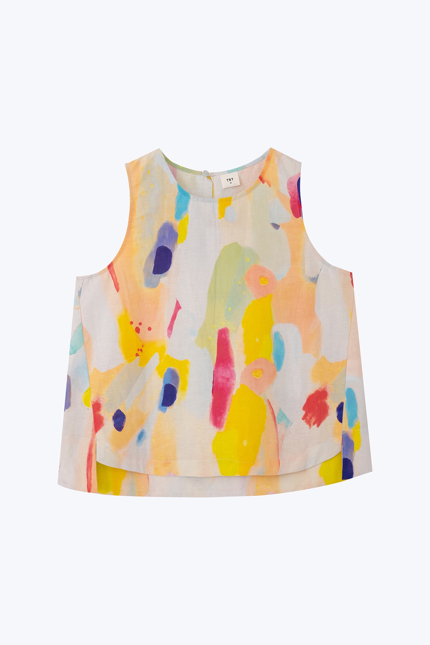 Watercolour Sleeveless Blouse - Watercolour