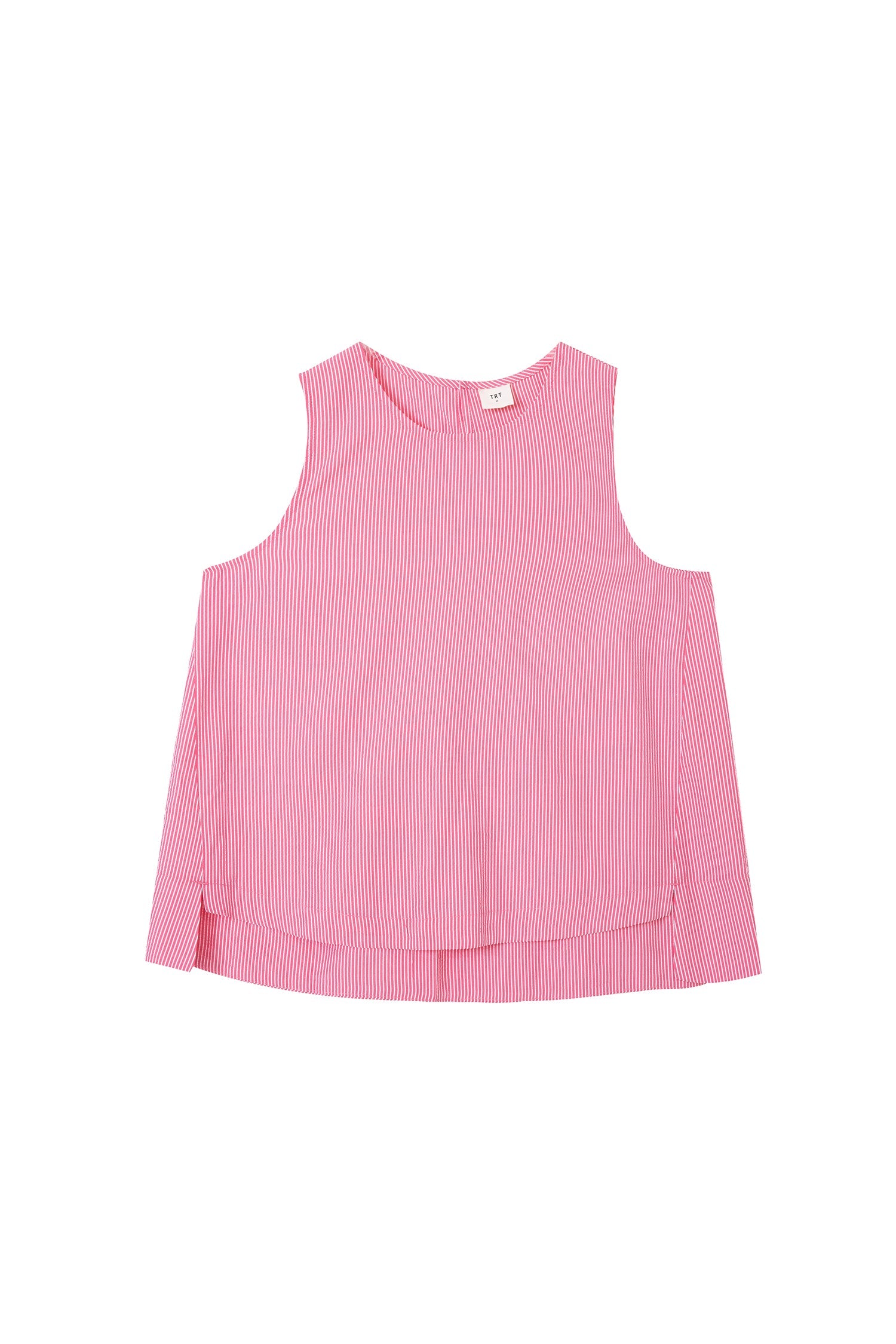 Striped Sleeveless Blouse - Stripes Red