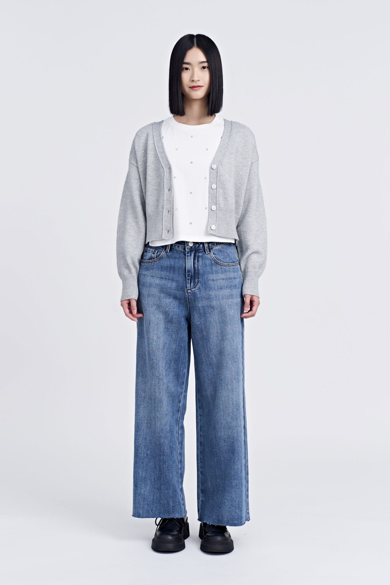 Knitted Shimmer Cardigan