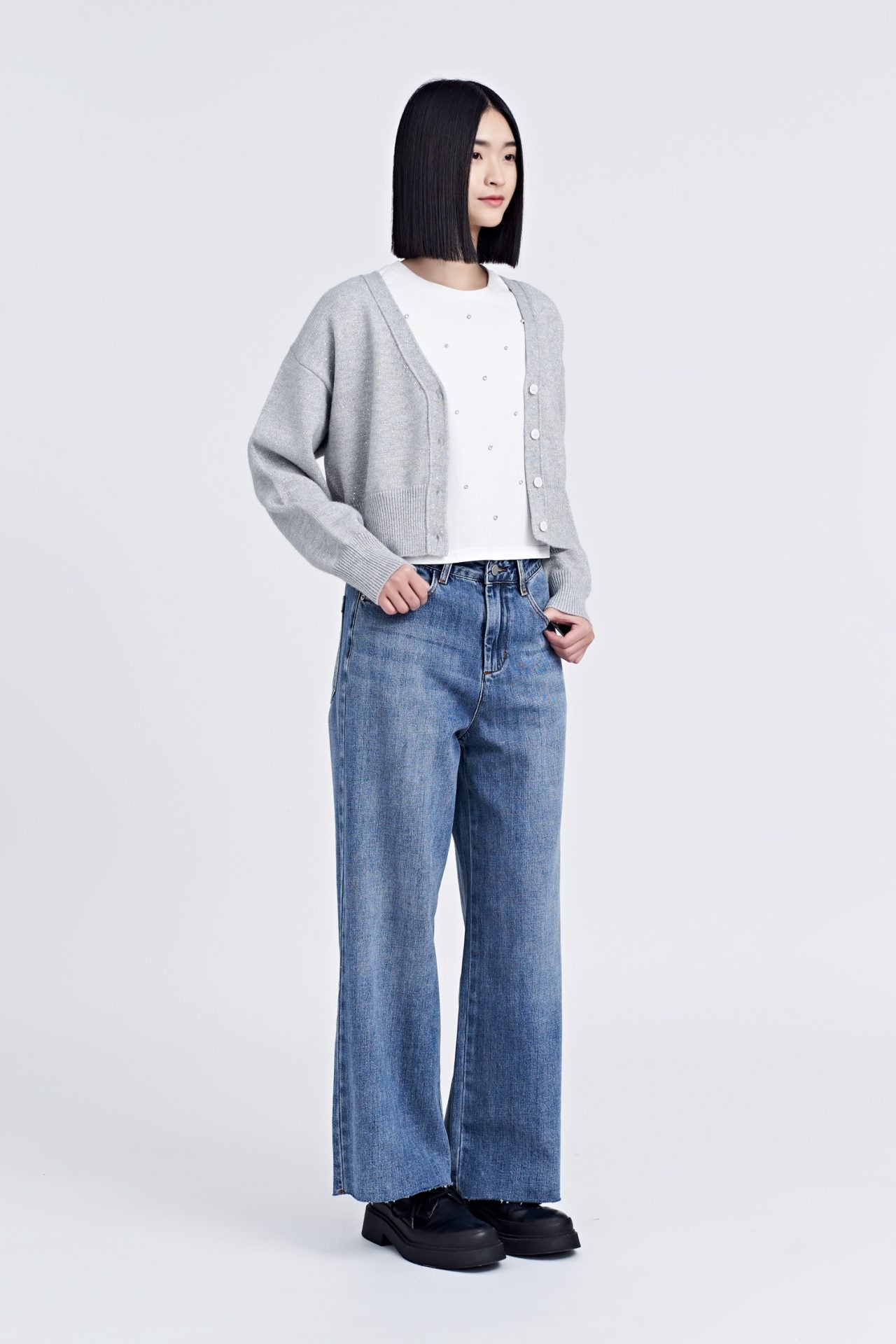 Knitted Shimmer Cardigan