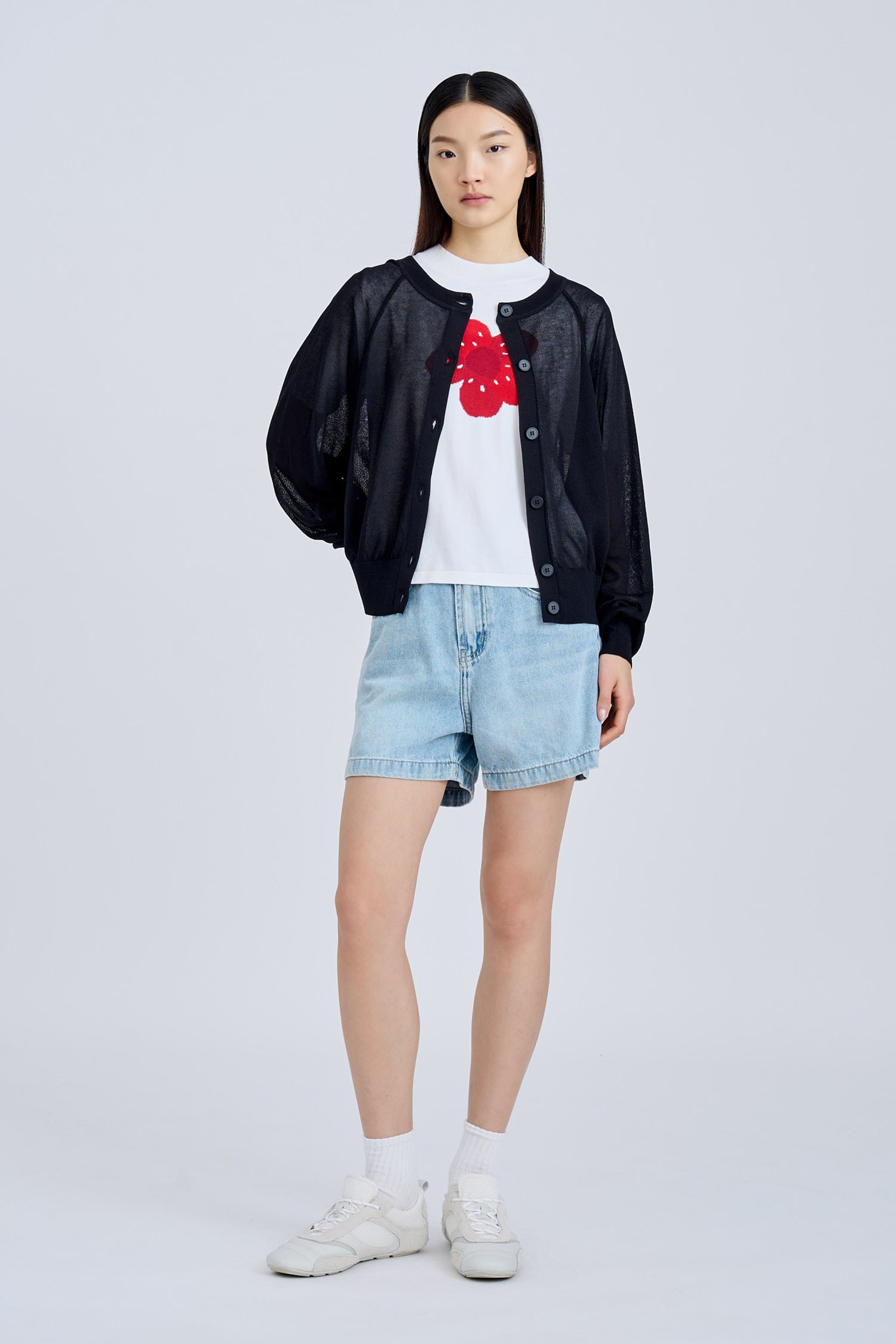 Knitted Cardigan - Black