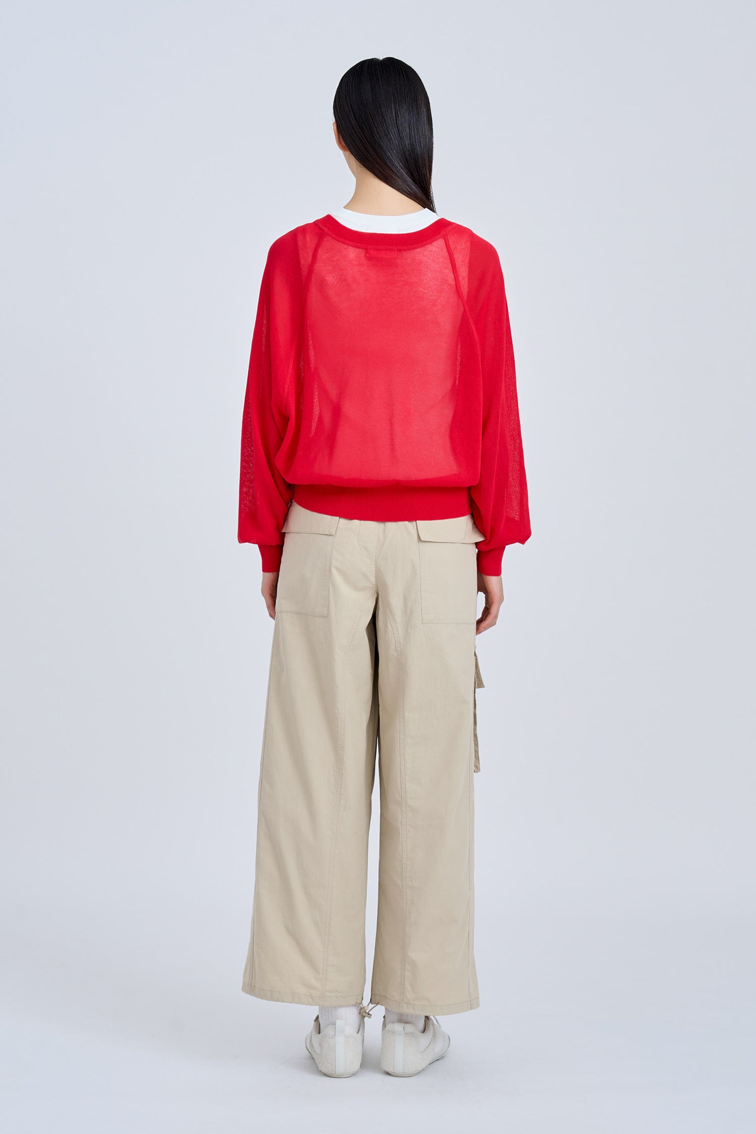 Knitted Cardigan - Red