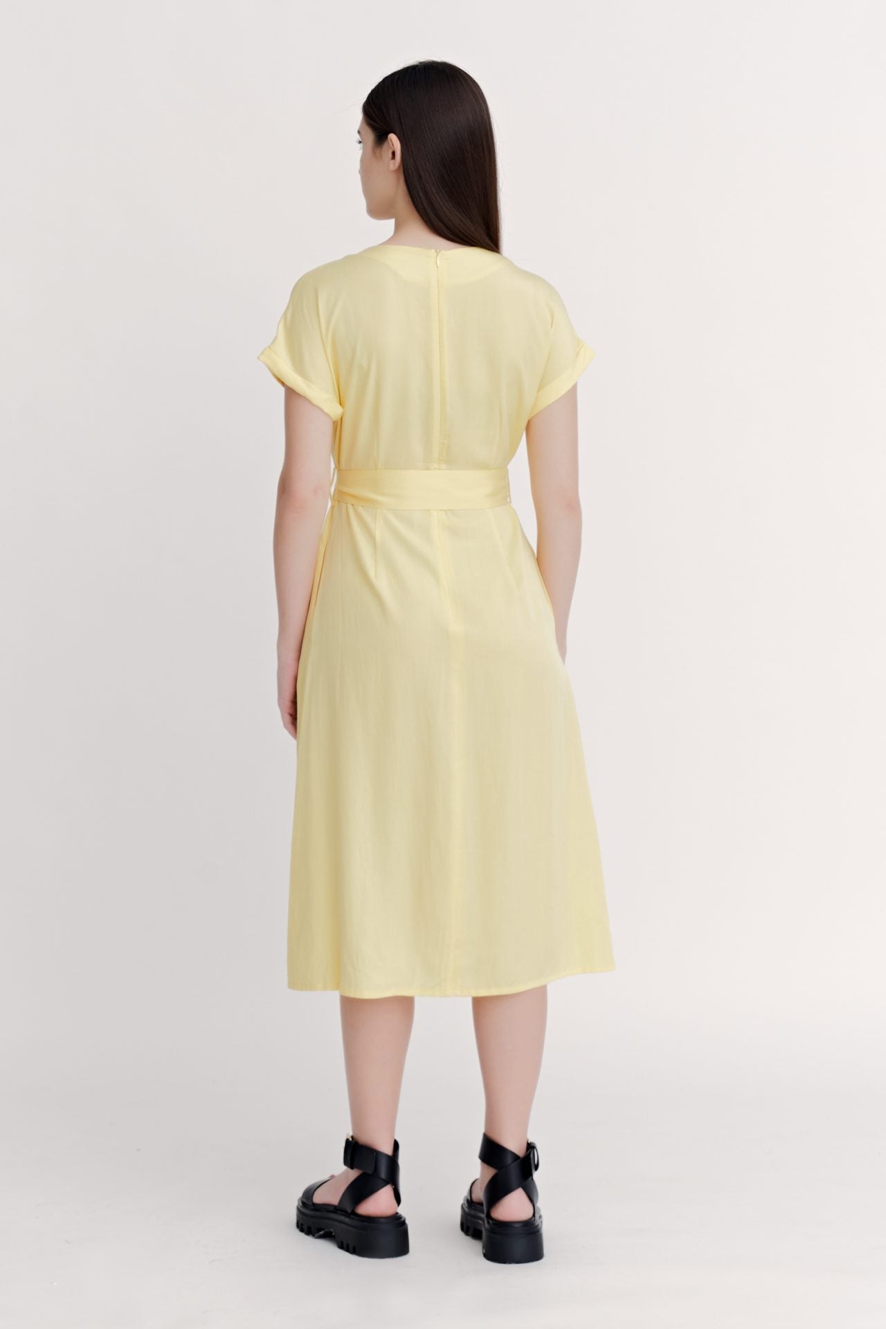 Rayon V-Neck Dress