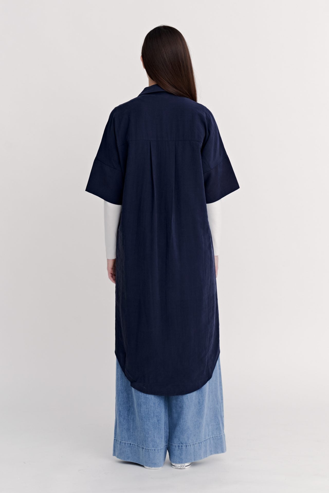 Short Sleeve Buttoned Dress