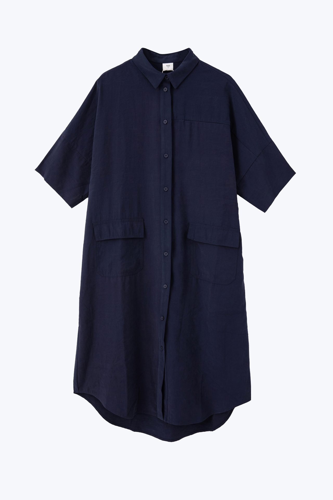 Short Sleeve Buttoned Dress