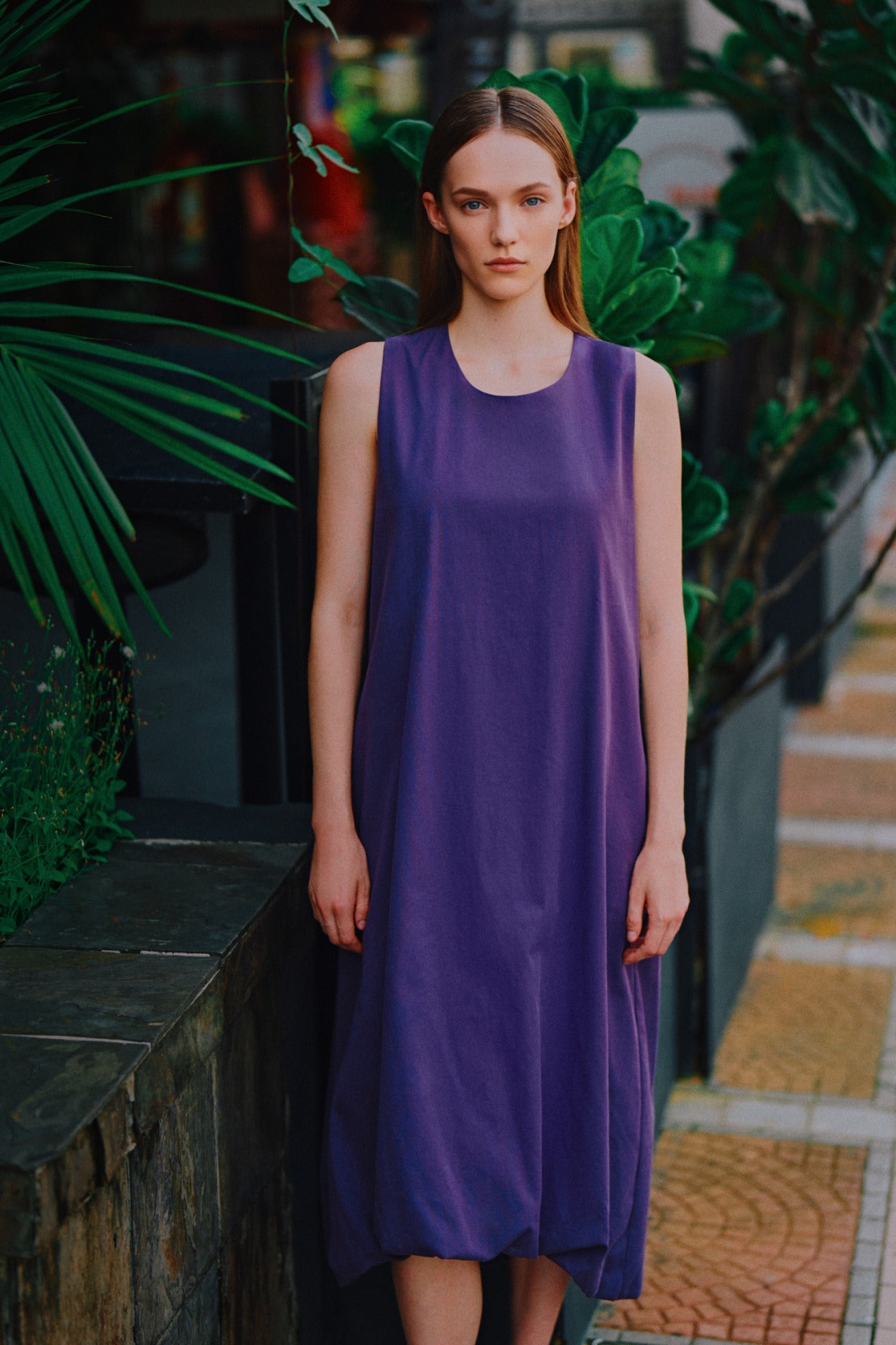 Cloud Dress - Eggplant