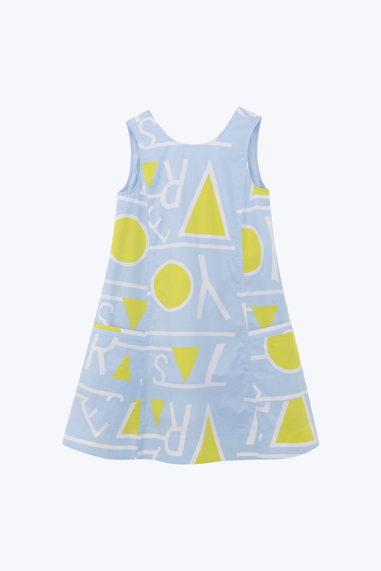 Cotton Printed Drawstring Dress
