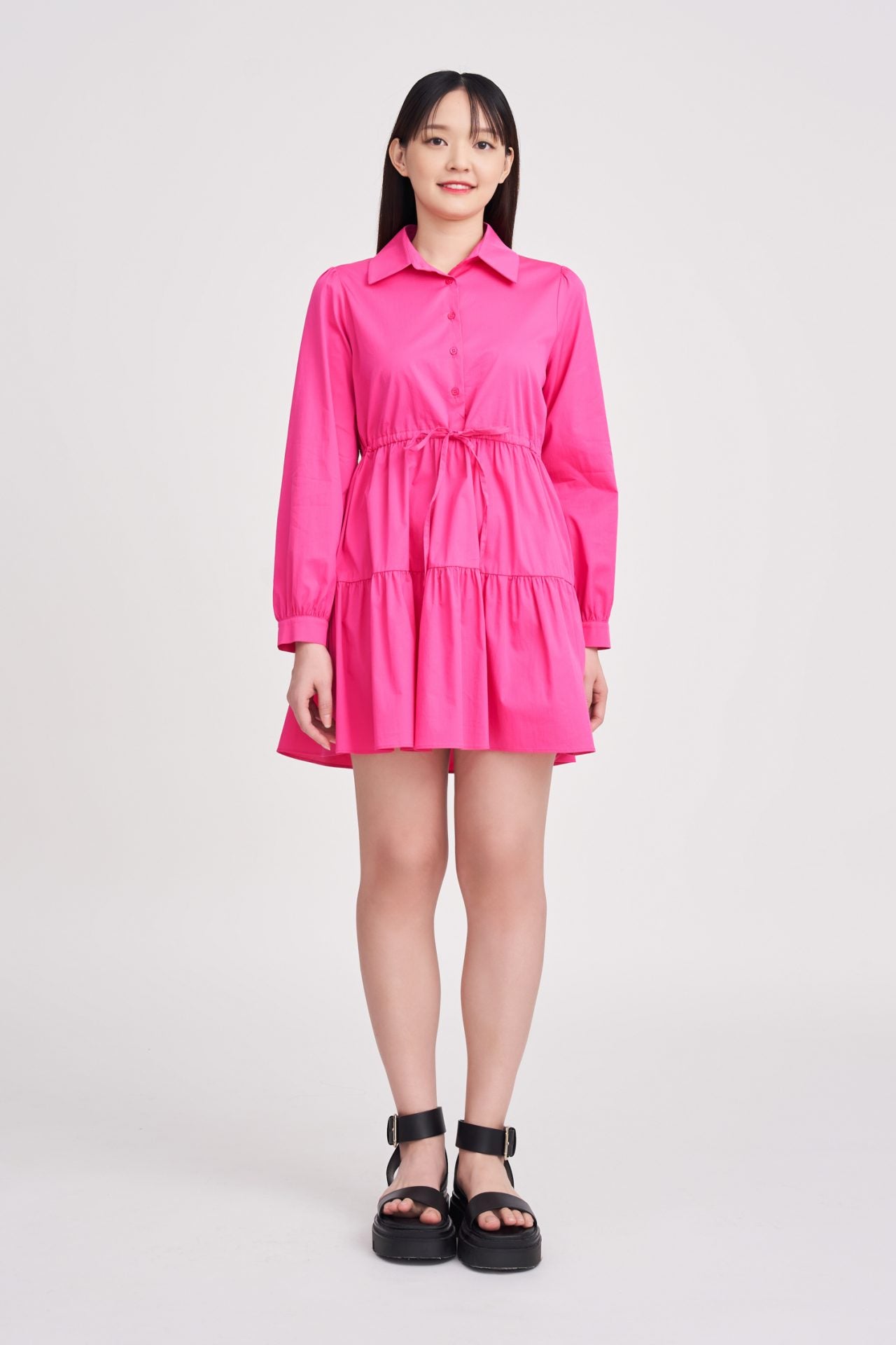 Short Sleeve Tier Dress