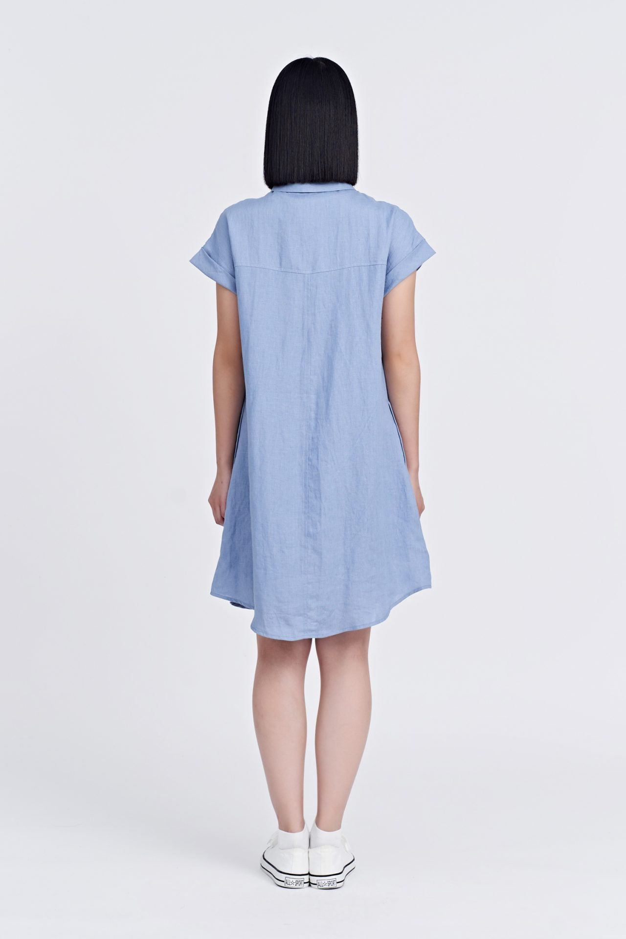 Linen Cap Slv Dress