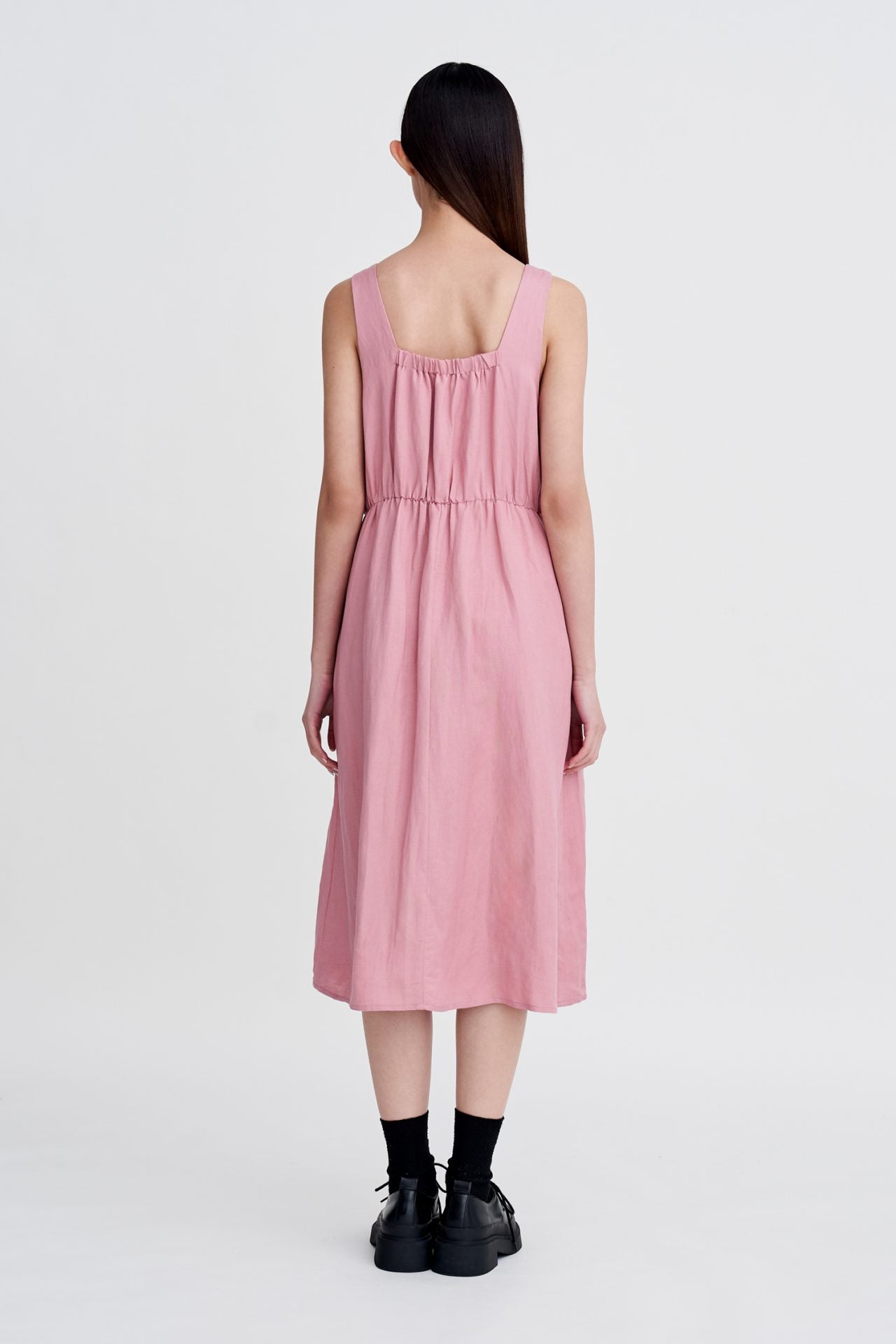 Sleeveless Gather Dress