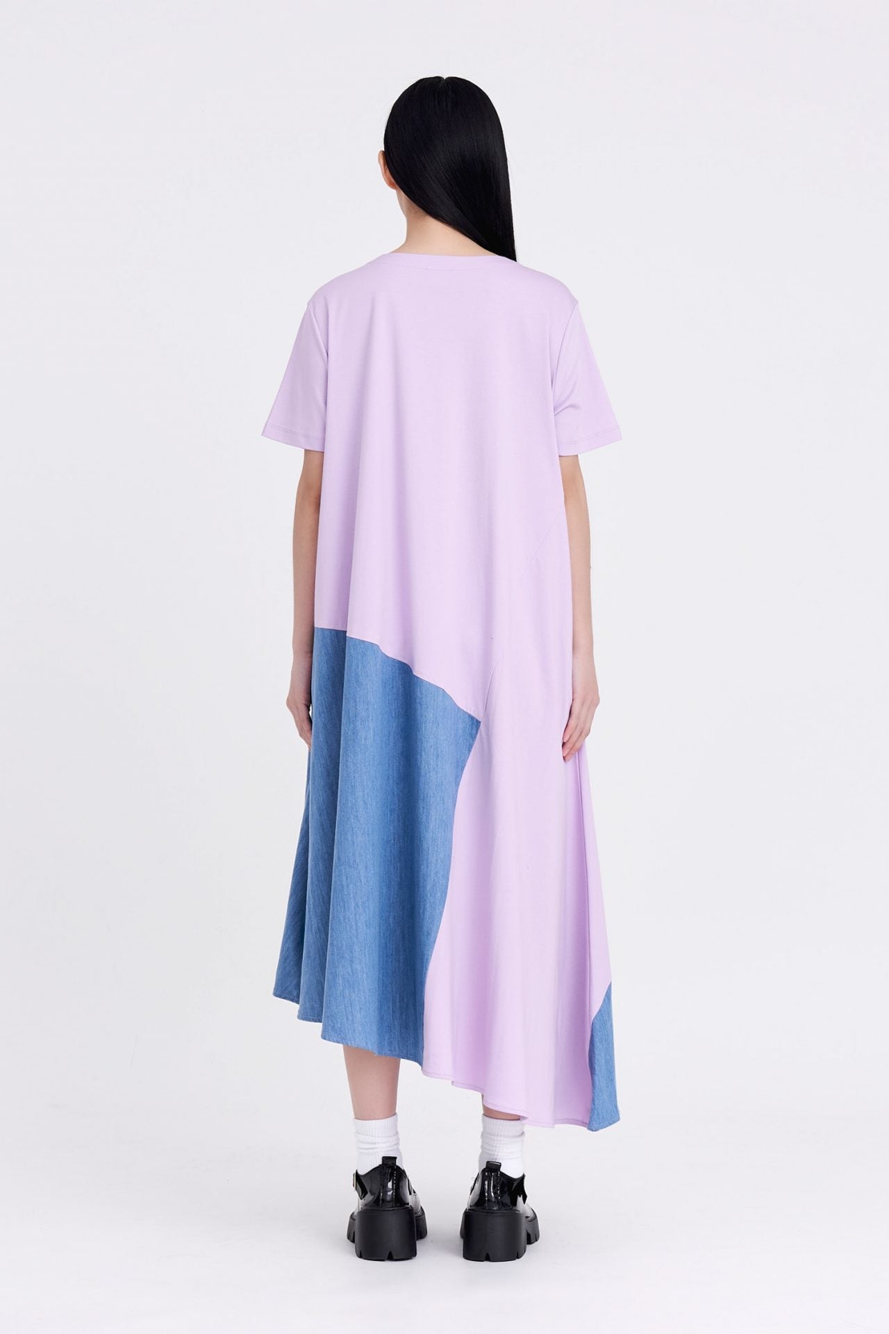 Asymmetric Colour block Dress