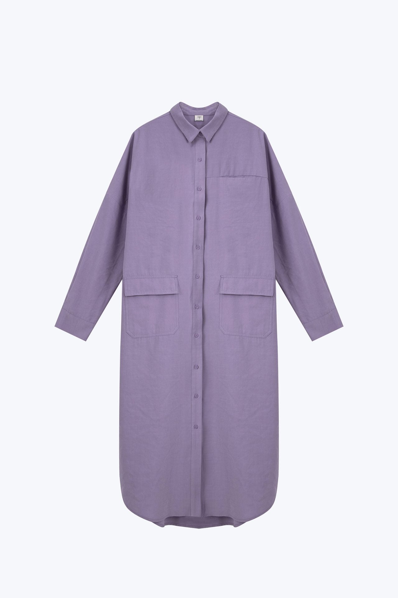 Patch Pocket Dress - Lilac