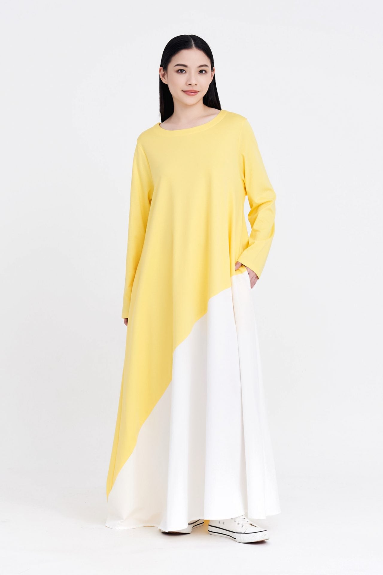 Asymmetric Colourblock Dress
