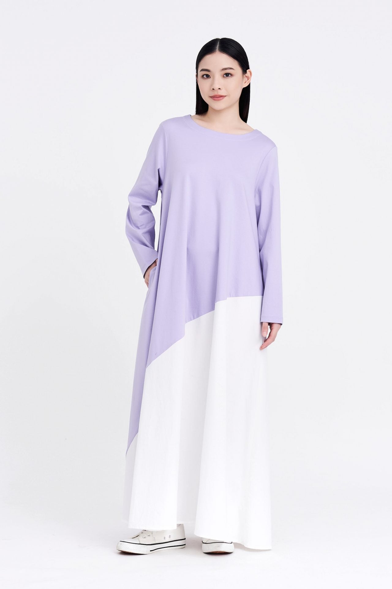 Asymmetric Colourblock Dress