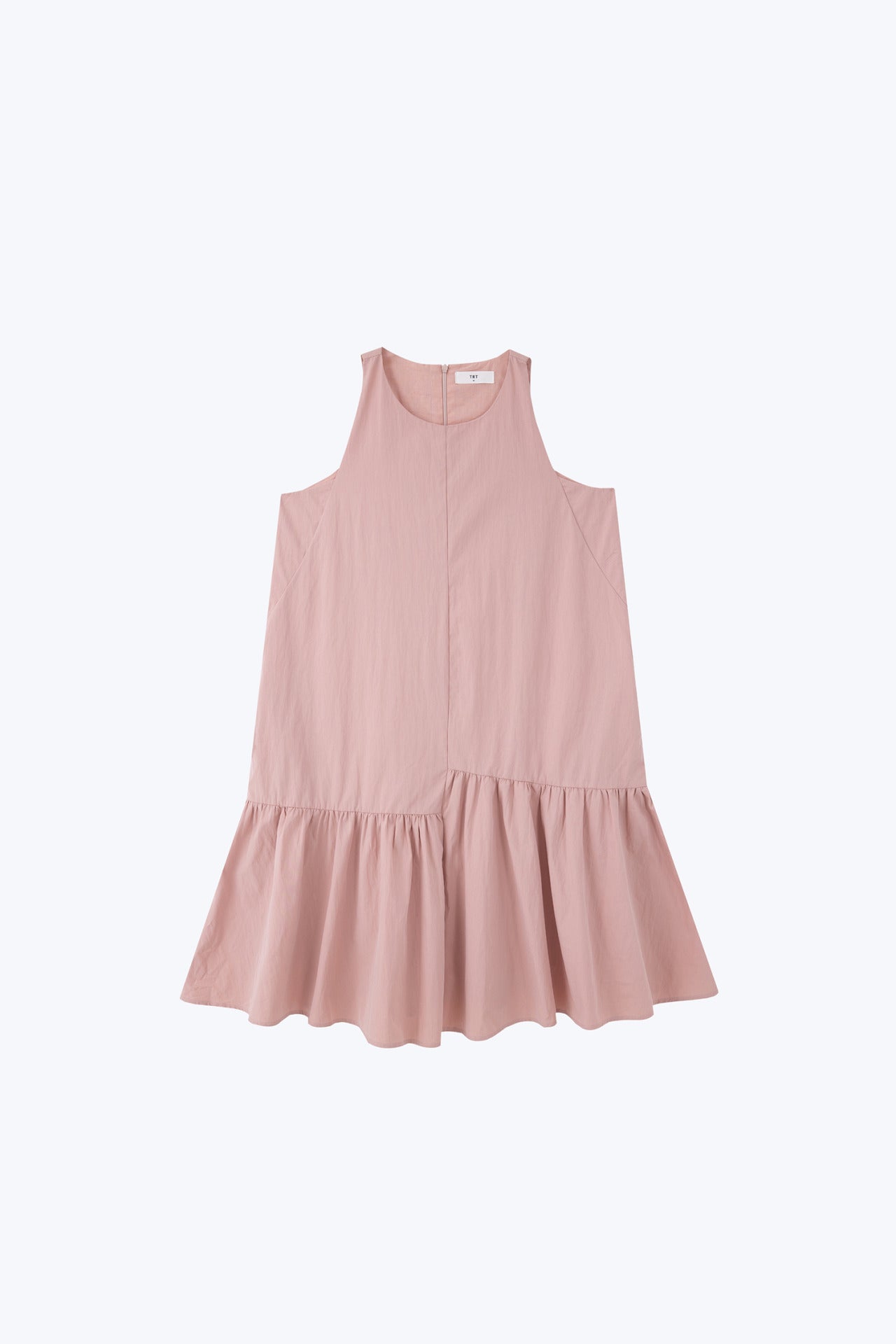 Asymmetric Ruffle Hem Dress