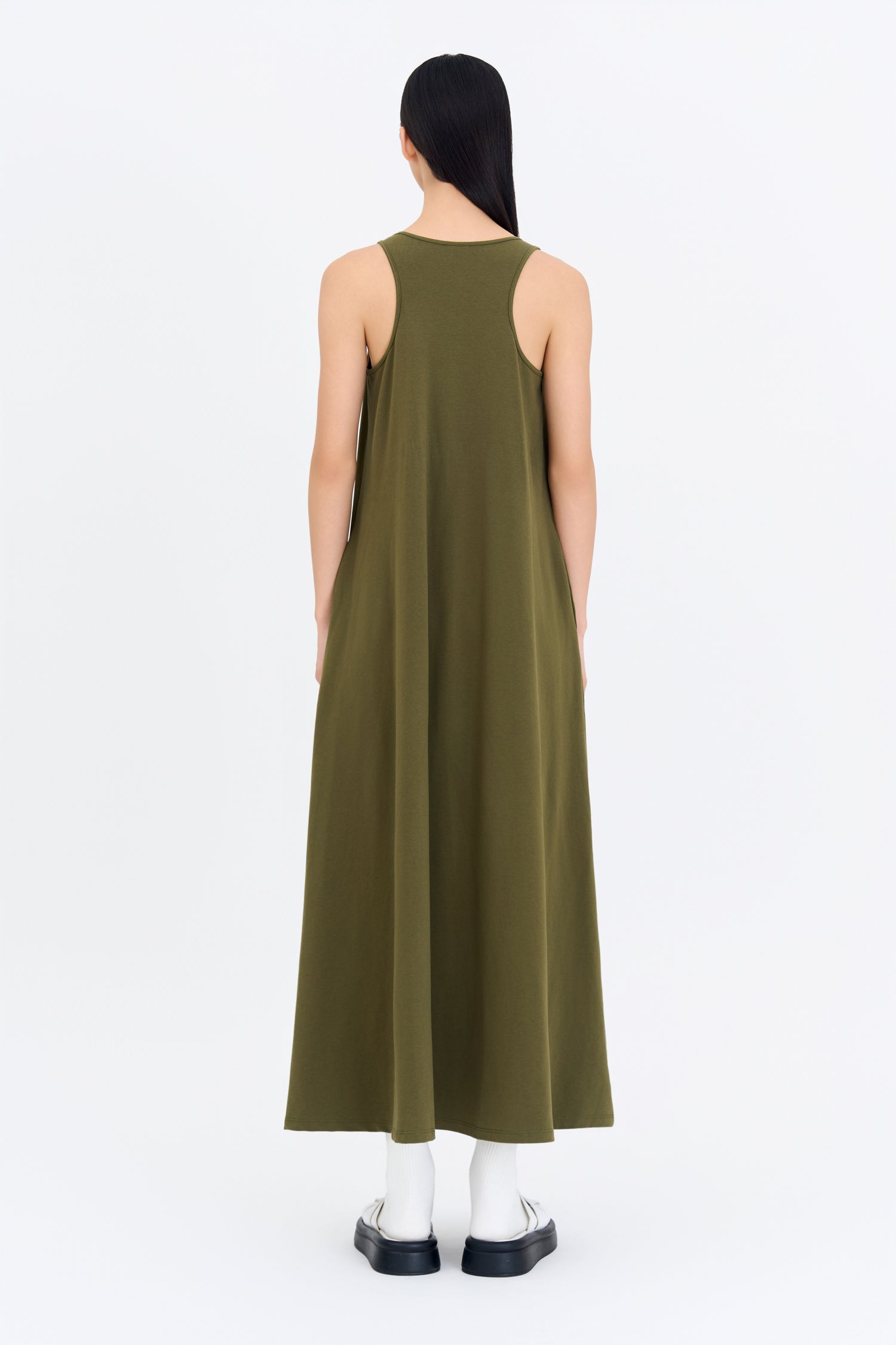 Basic Tank Dress - Army Green