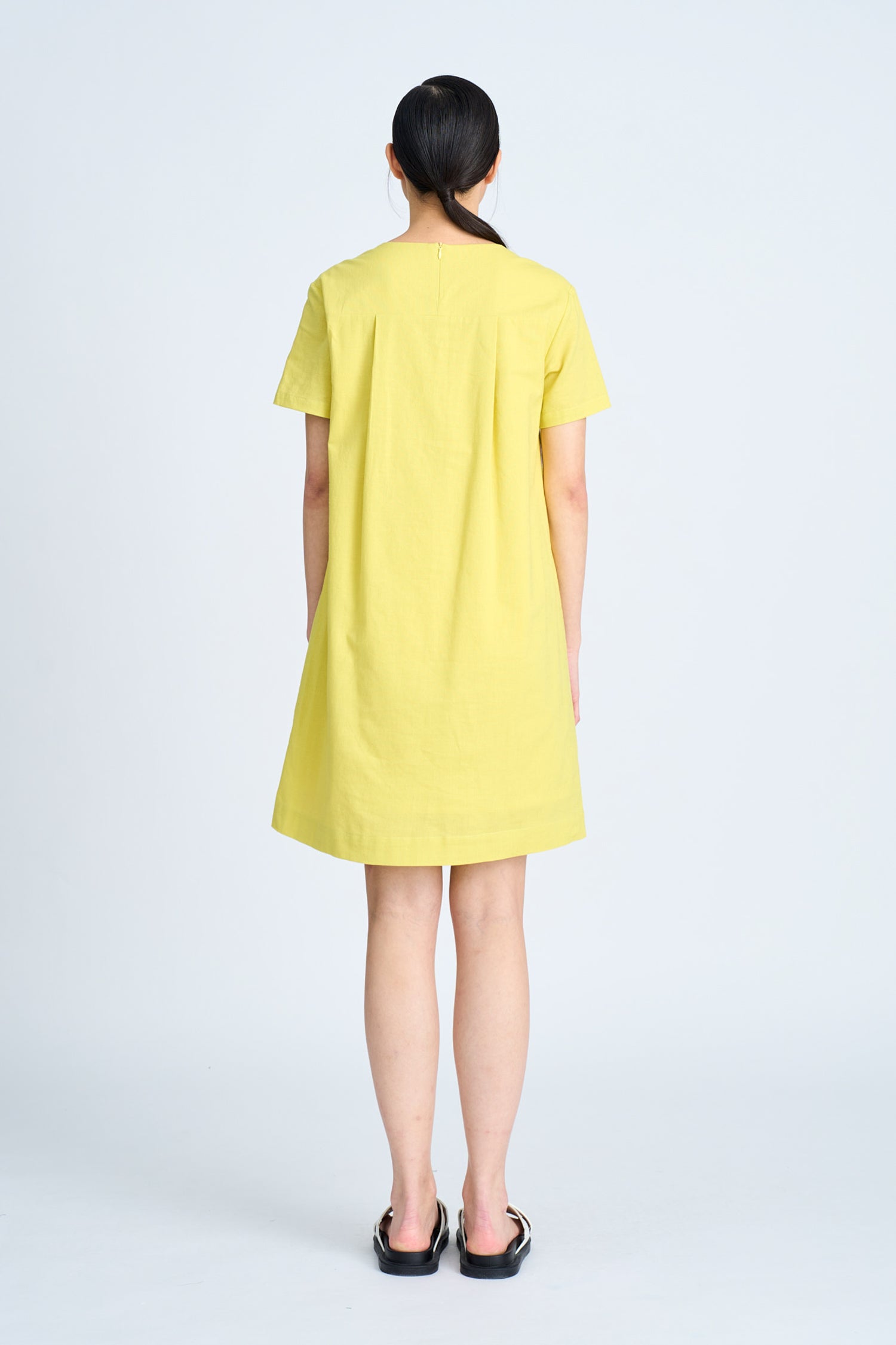Short Sleeve Dress - Chartreuse