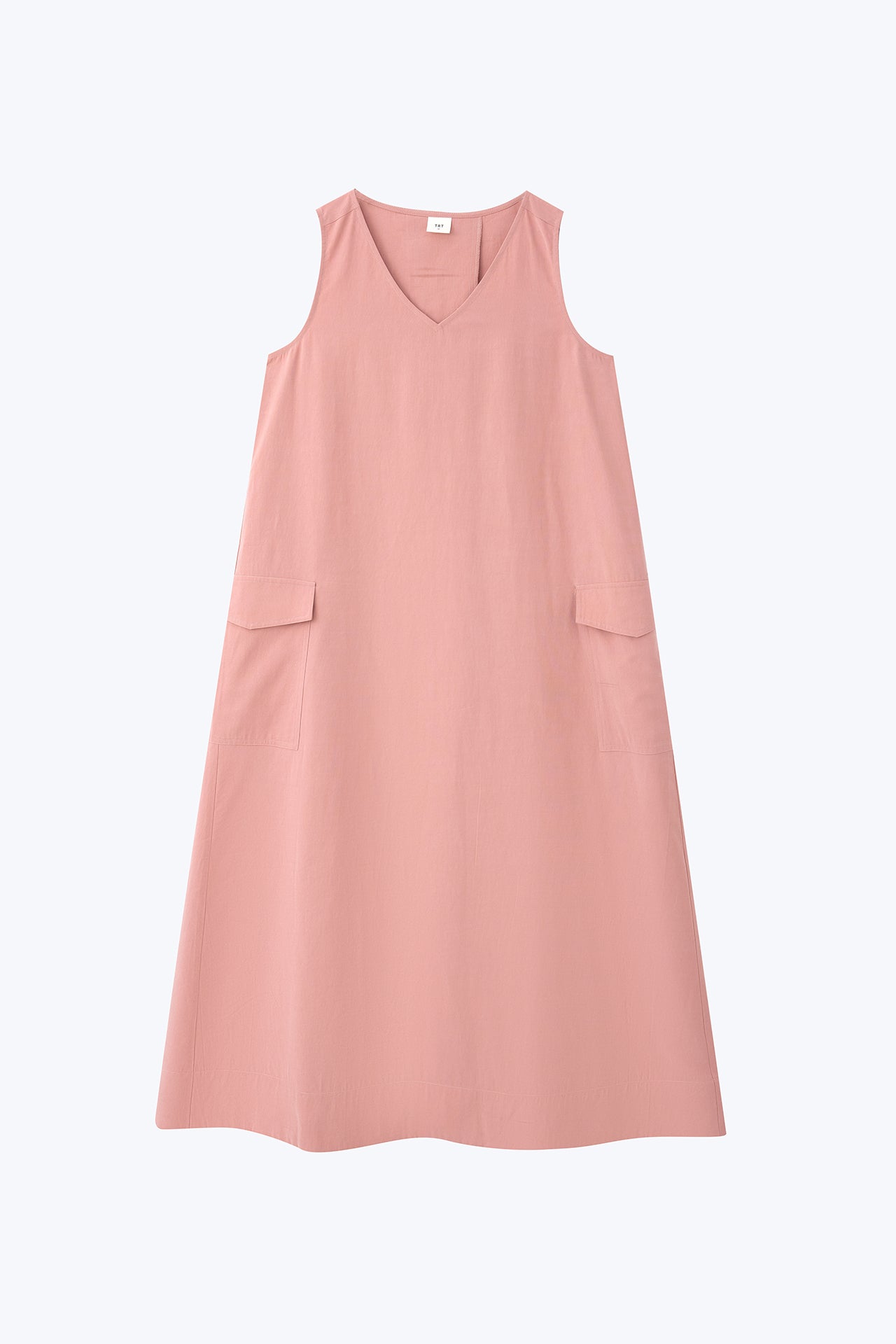 V-Neck Sleeveless Dress - Blush