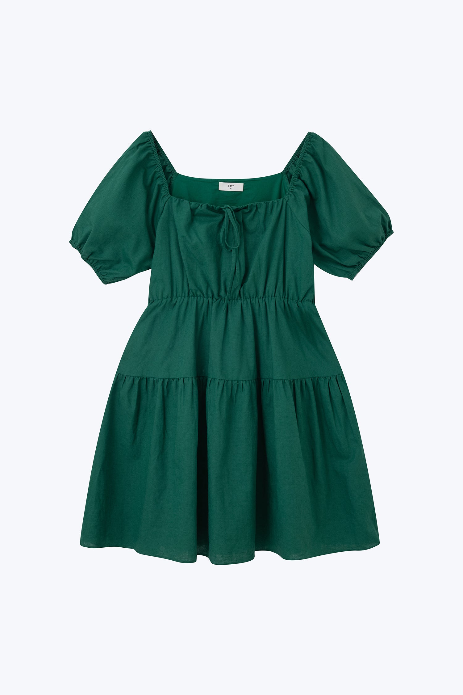 Gathered Tier Dress - Emerald