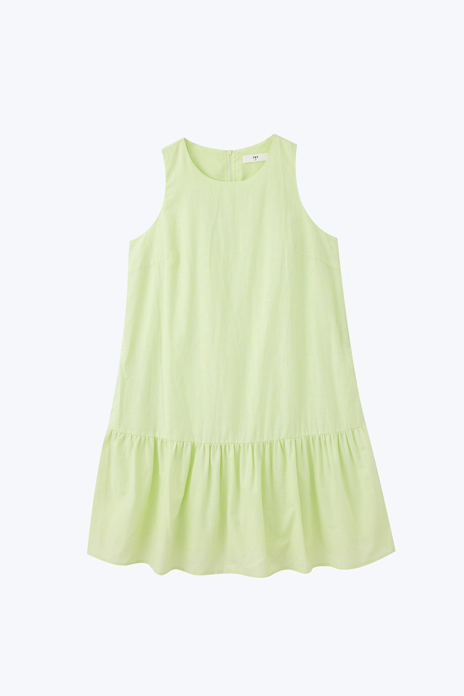 Ruffle Hem Sleeveless Dress - Melon