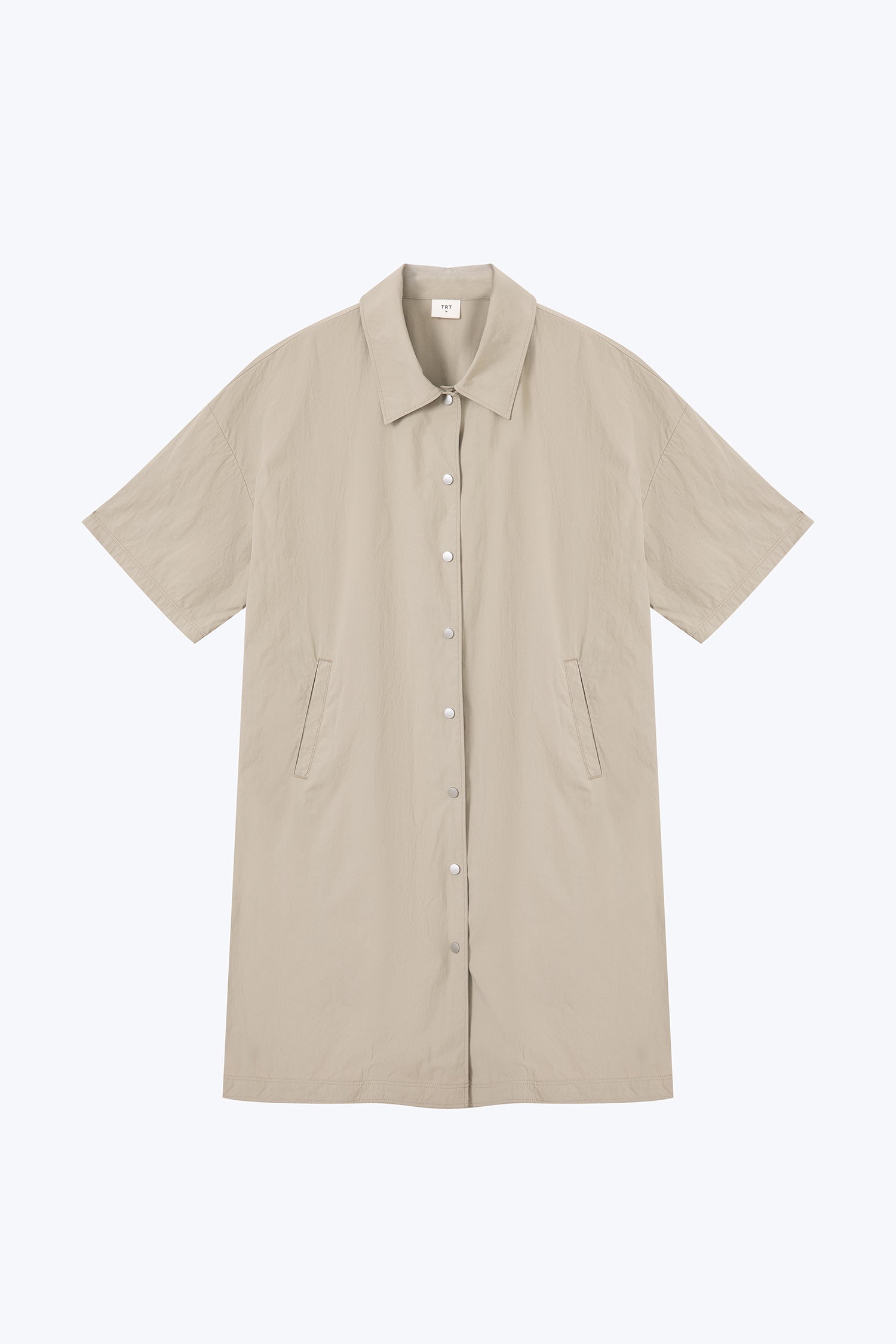 Button Down Collared Dress - Sage