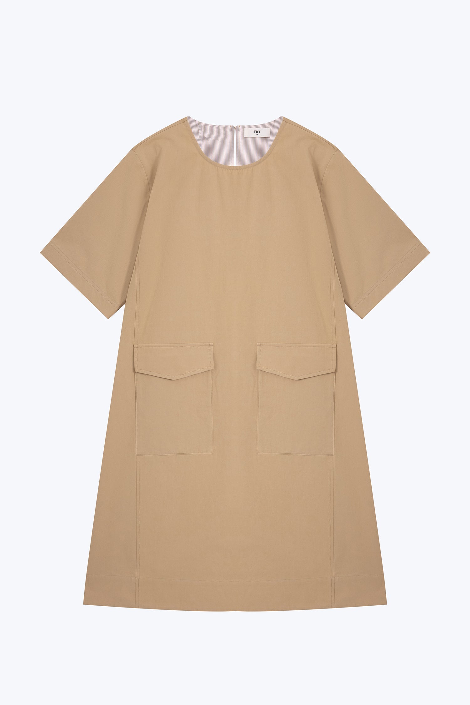 Flap Pocket Utility Dress - Khaki
