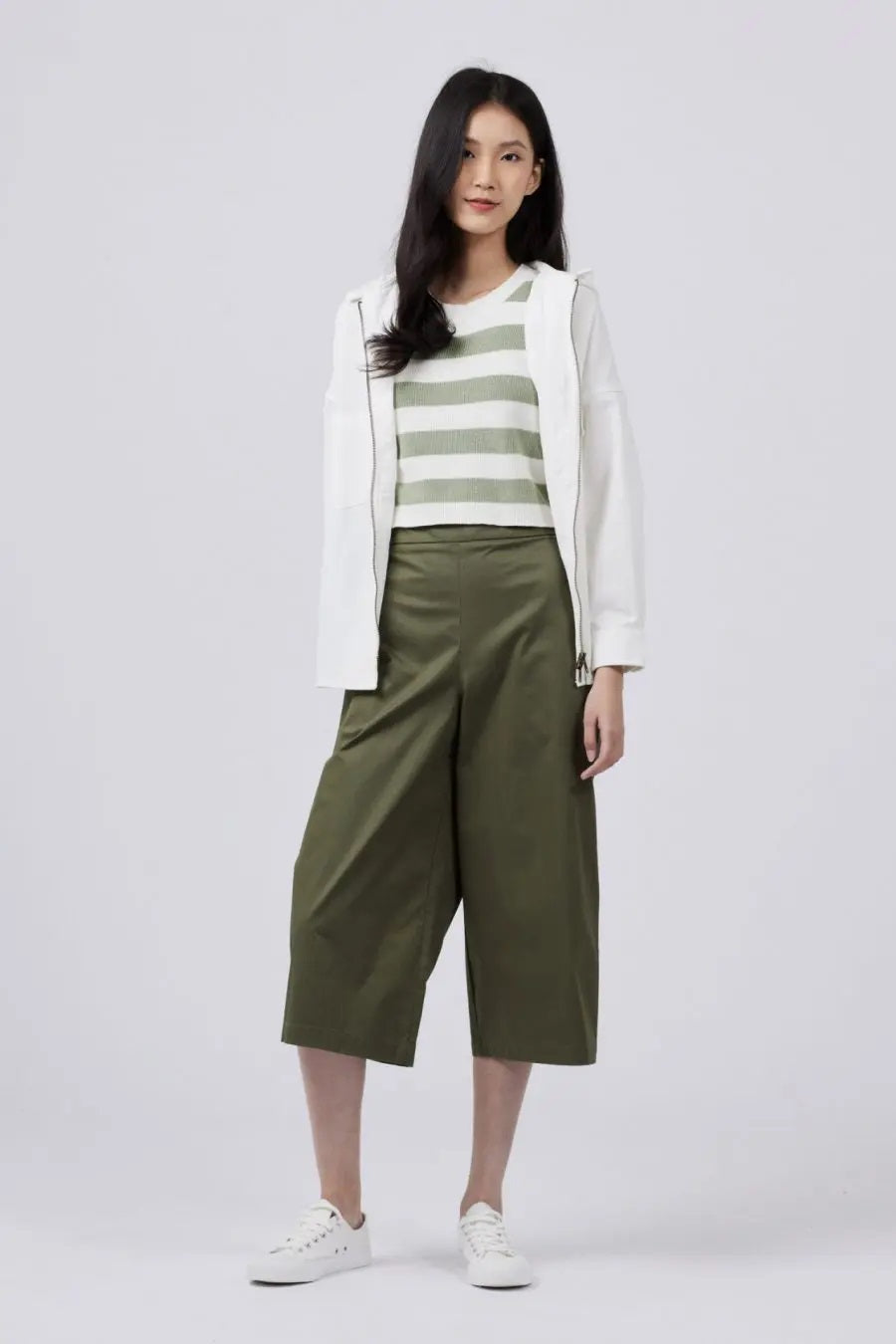 Cotton Straight Pants