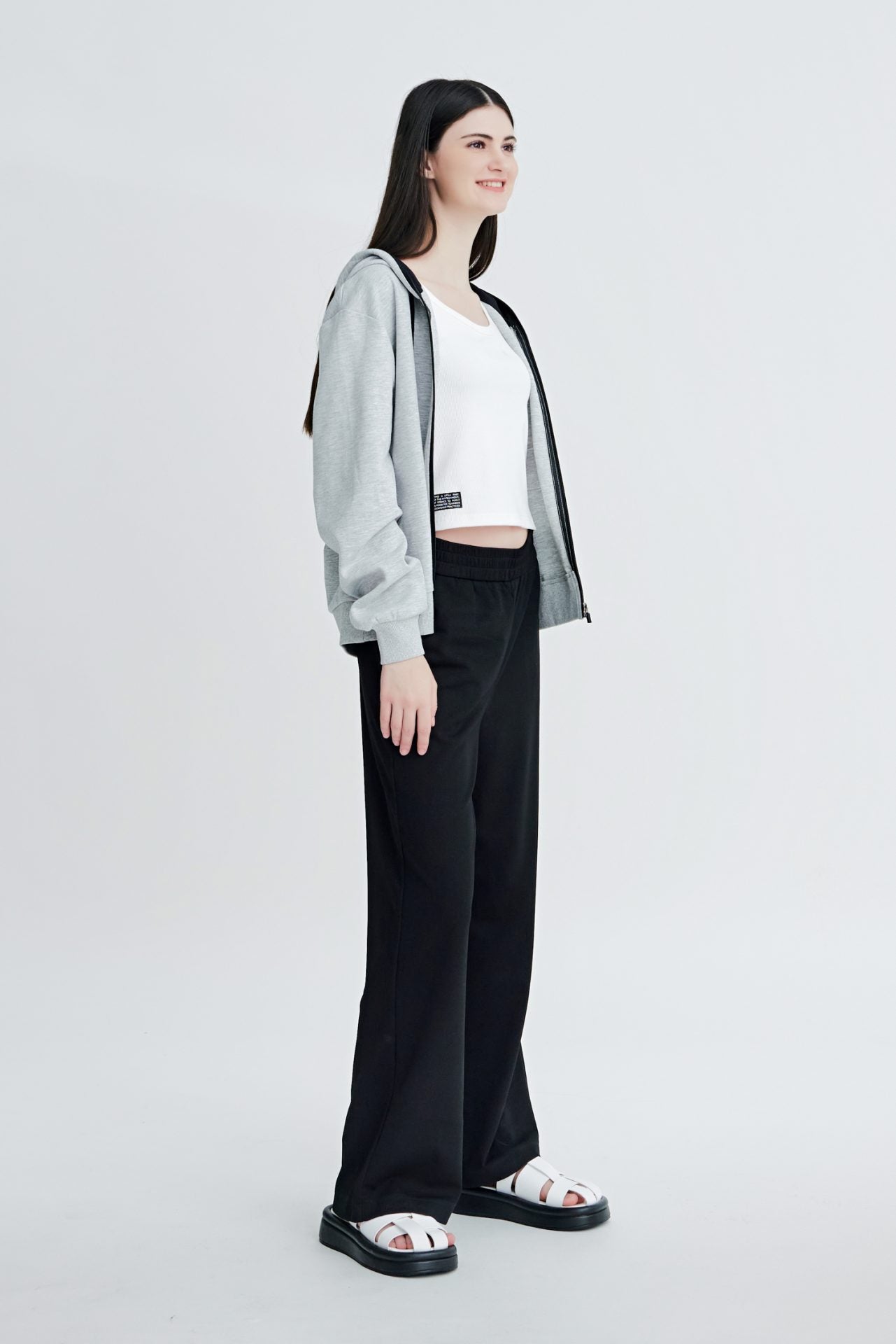 Cotton Front Zip Hoodie