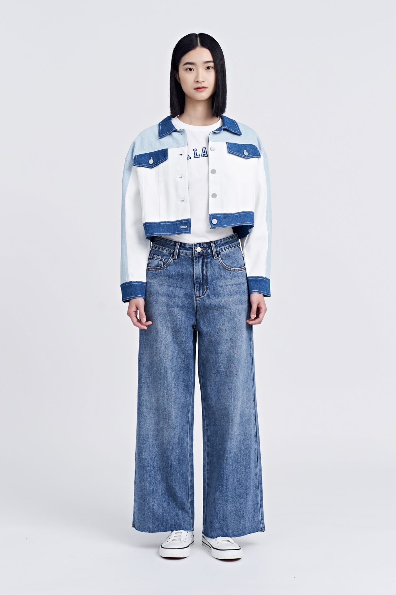 Denim Colourblock Jacket