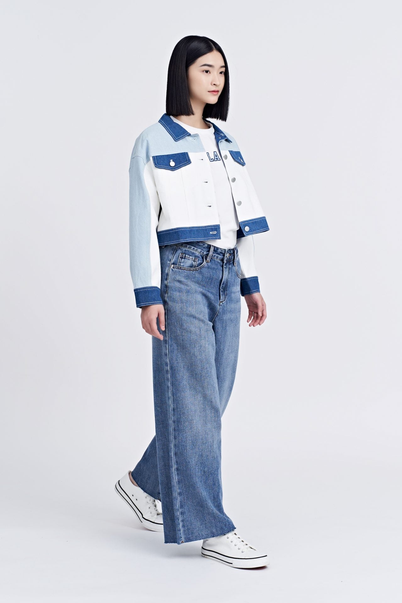 Denim Colourblock Jacket