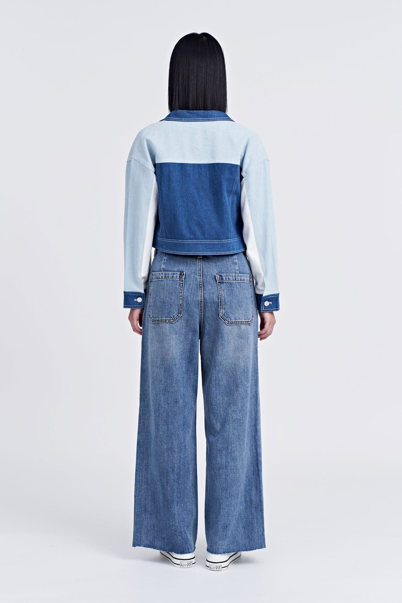 Denim Colourblock Jacket