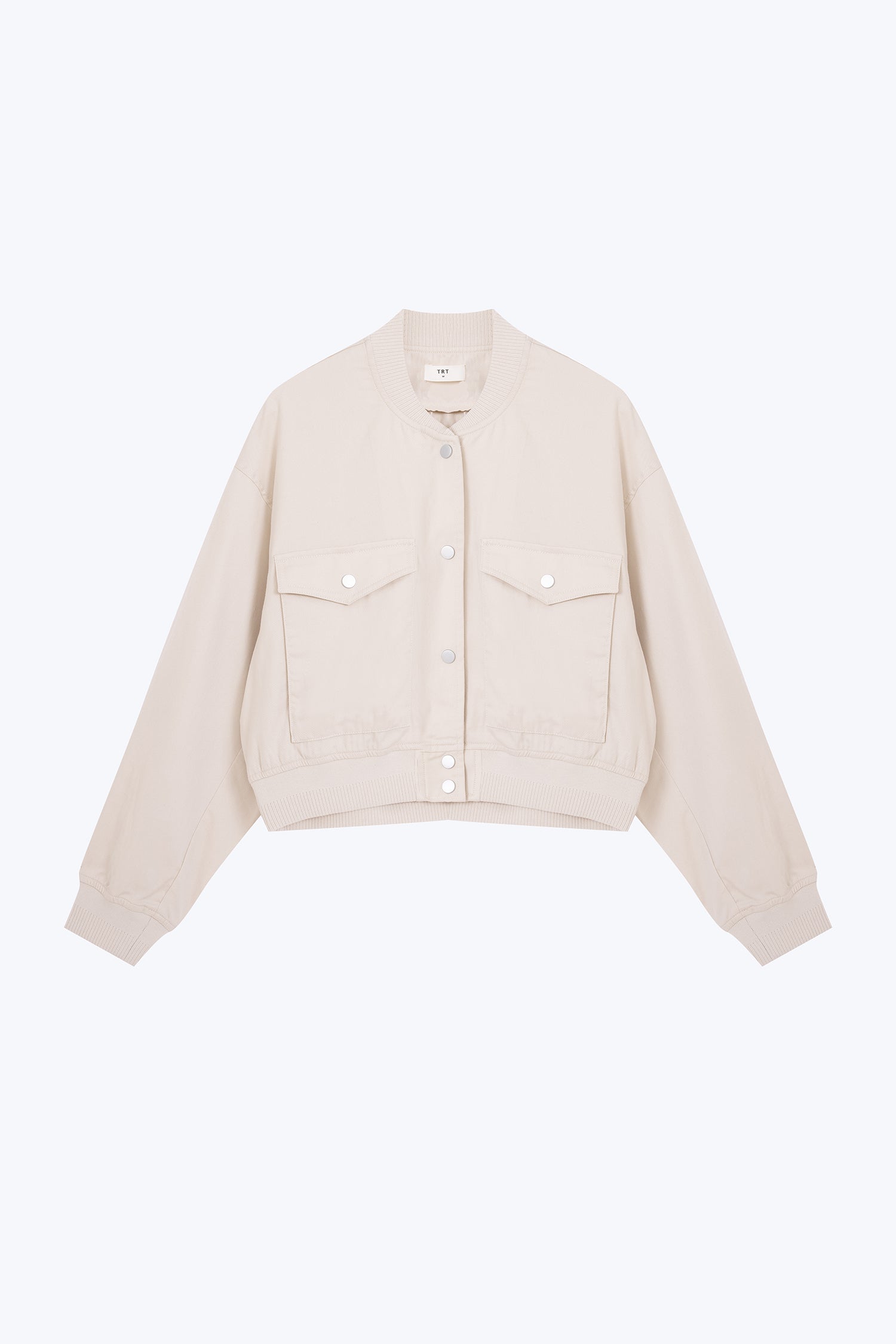 Cropped Cargo Jacket - Ecru