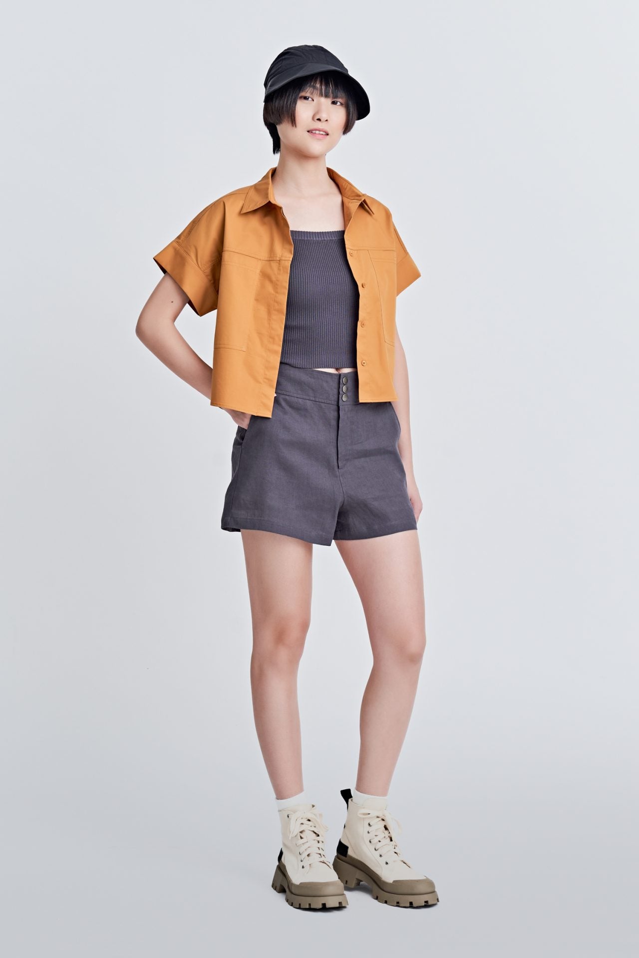 Knitted Square Neck Top