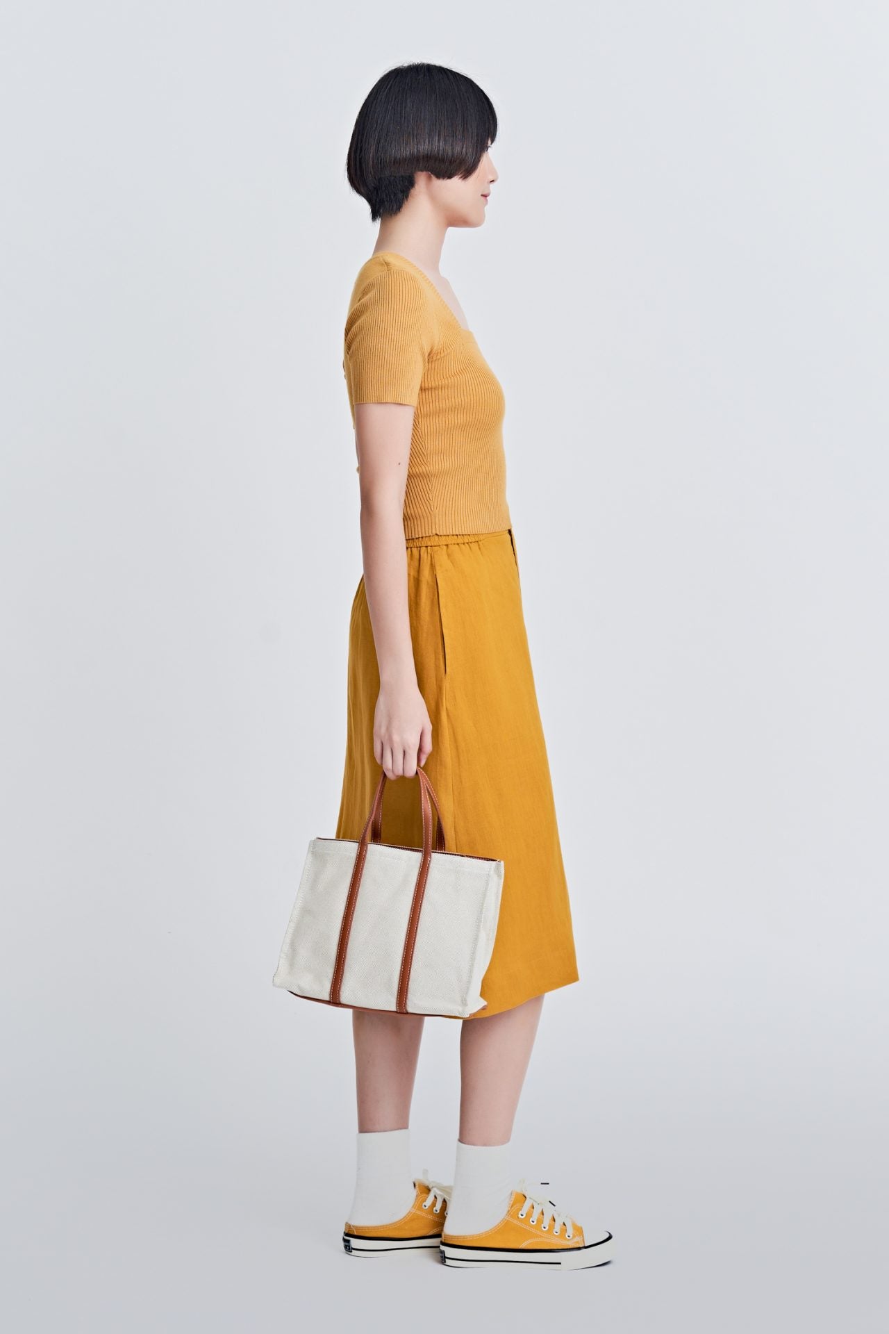 Knitted Square Neck Top