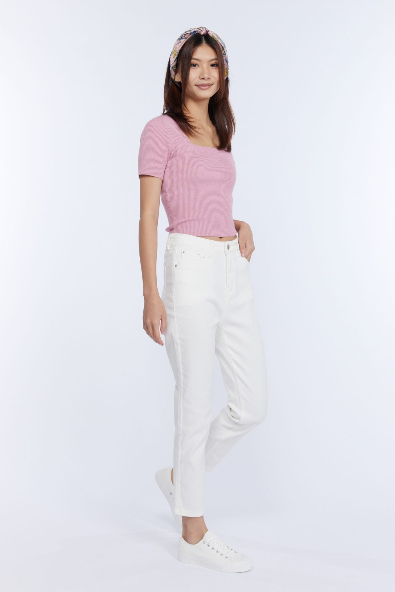 Knitted Square Neck Top